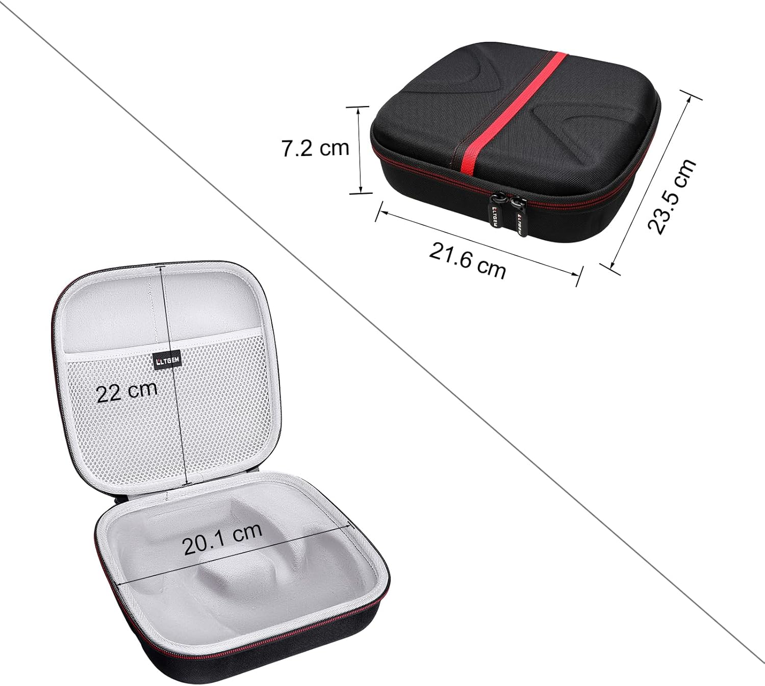 L LTGEM Carrying Case for PlayStation 5 PlayStation 4 Xbox One Xbox Series X Switch Wireless Controller Digital Console Portable Travel Bag (Case Only) - Grey 5 71Tot9hG4GL. AC SL1500