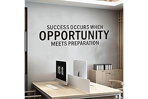 SEATUNE Inspirational Office Quotes Wall Decals - Motivational Success Stickers, 'Success Occurs...