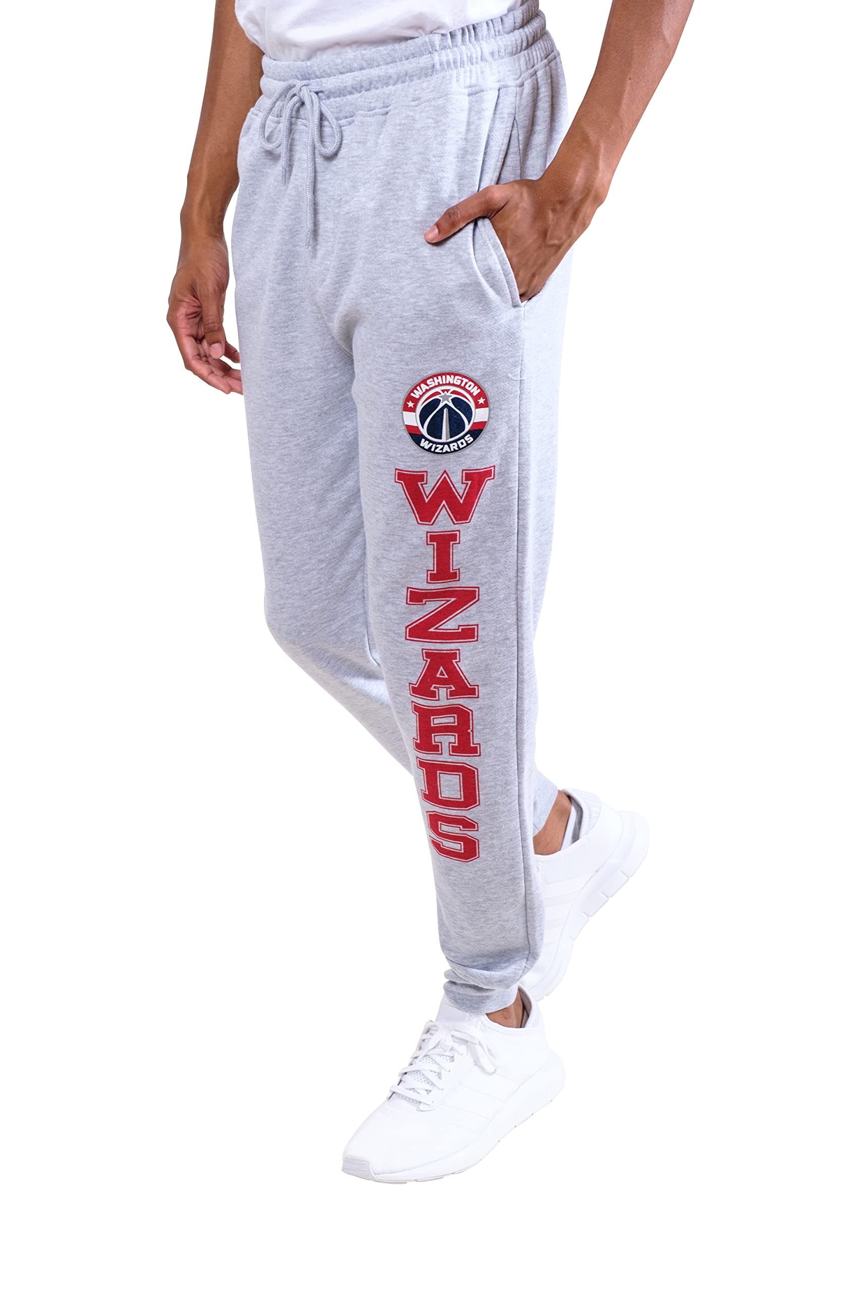 UNK NBA NBA - Pantaloni da Jogger da Uomo, Uomo, VSF5166M-WW-M, Grey, M