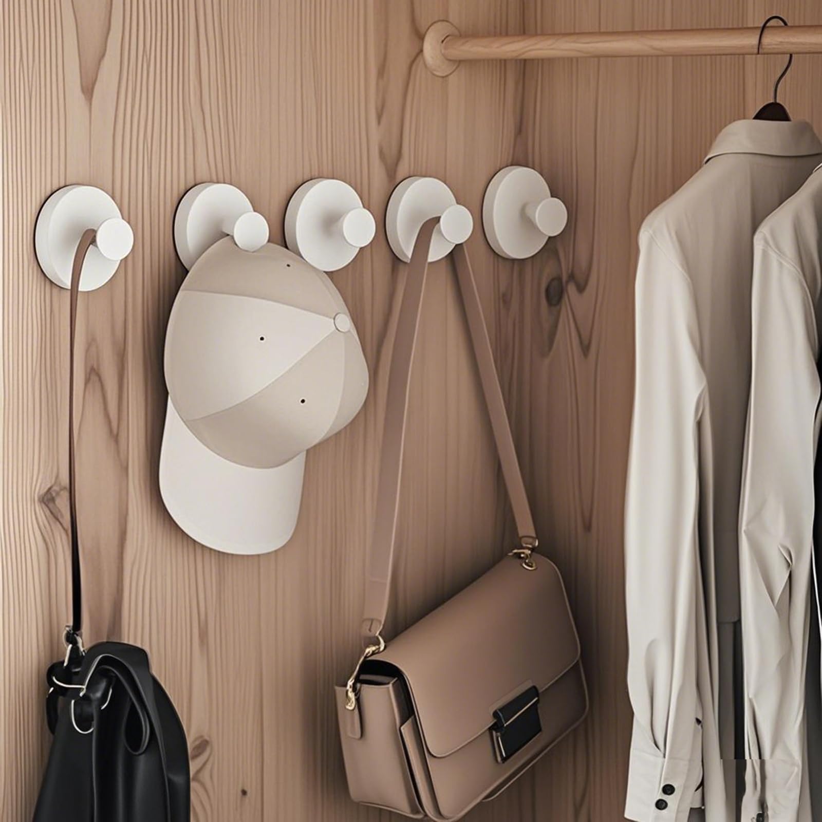 ZhouWei 2 Piezas Ganchos Ventosa, Percha de Pared Sin Taladrar Máx 3 kg Acero Inoxidable Suction Cup Hooks Reutilizables Toallero con Ventosa, para Cocina Baño Pared Azulejos Vidrio (Blanco)