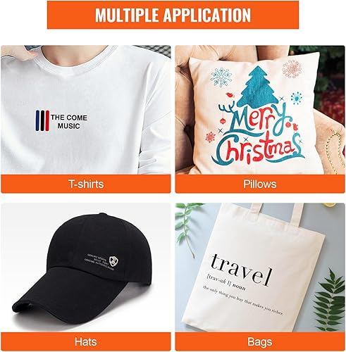 Miniatura 9 de VEVOR Máquina de prensa de calor de 15 x 15 pulgadas, combo 2 en 1 (con prensa para sombreros), máquina de prensa digital de camisetas de 360,