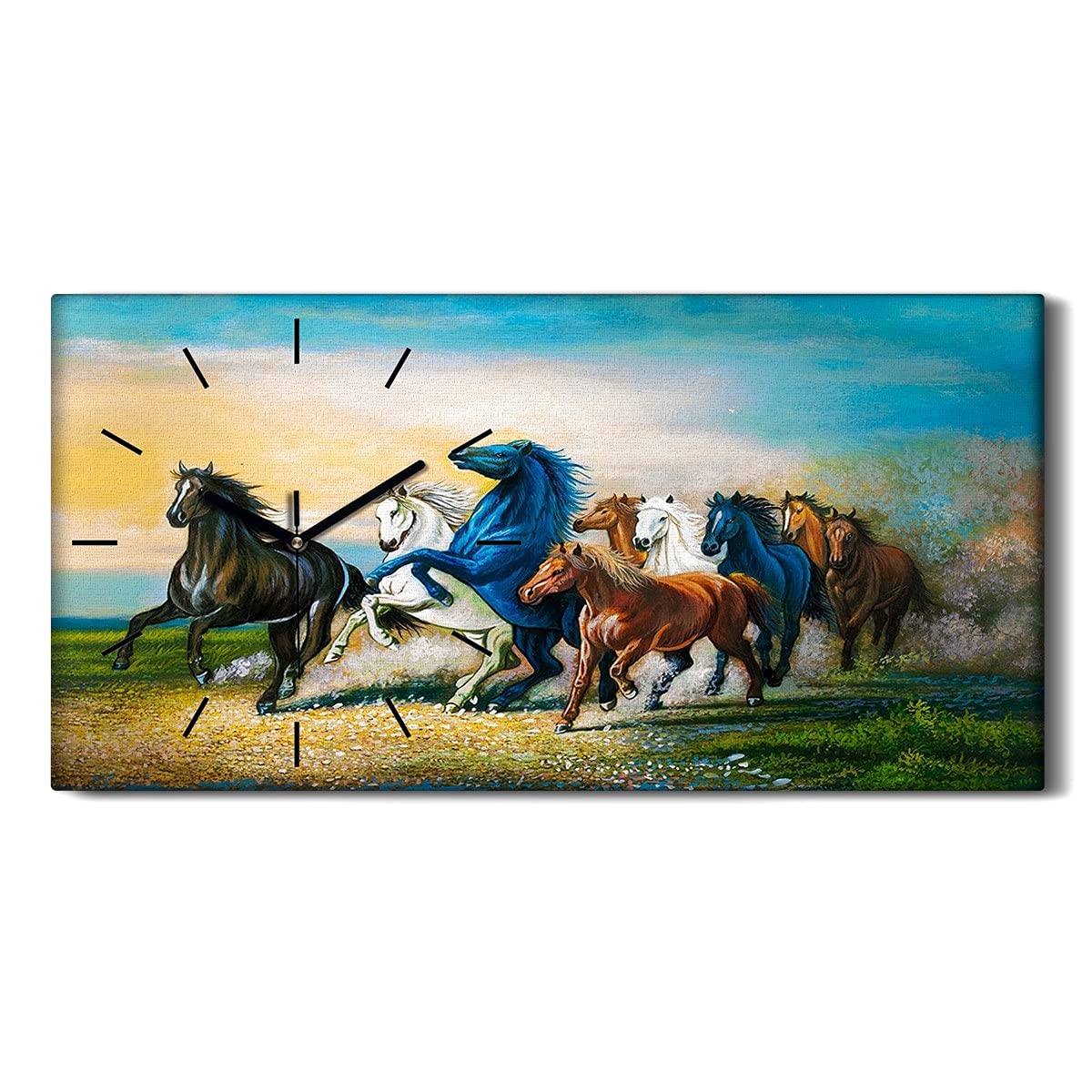 Horloge sur Toile Sans Bruit Finie la Nuisance du Tic-Tac 60x30