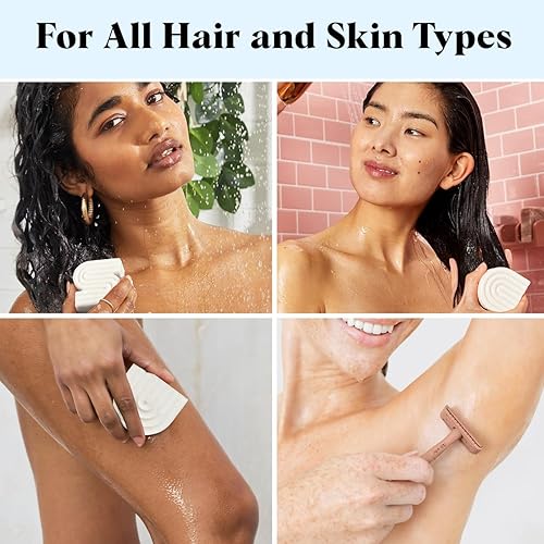 Miniatura 6 de Kitsch Barra de champú y gel de baño ultra sensible 2 en 1 + barra acondicionadora y jabón de afeitado – Jabón en barra sin fragancia para piel