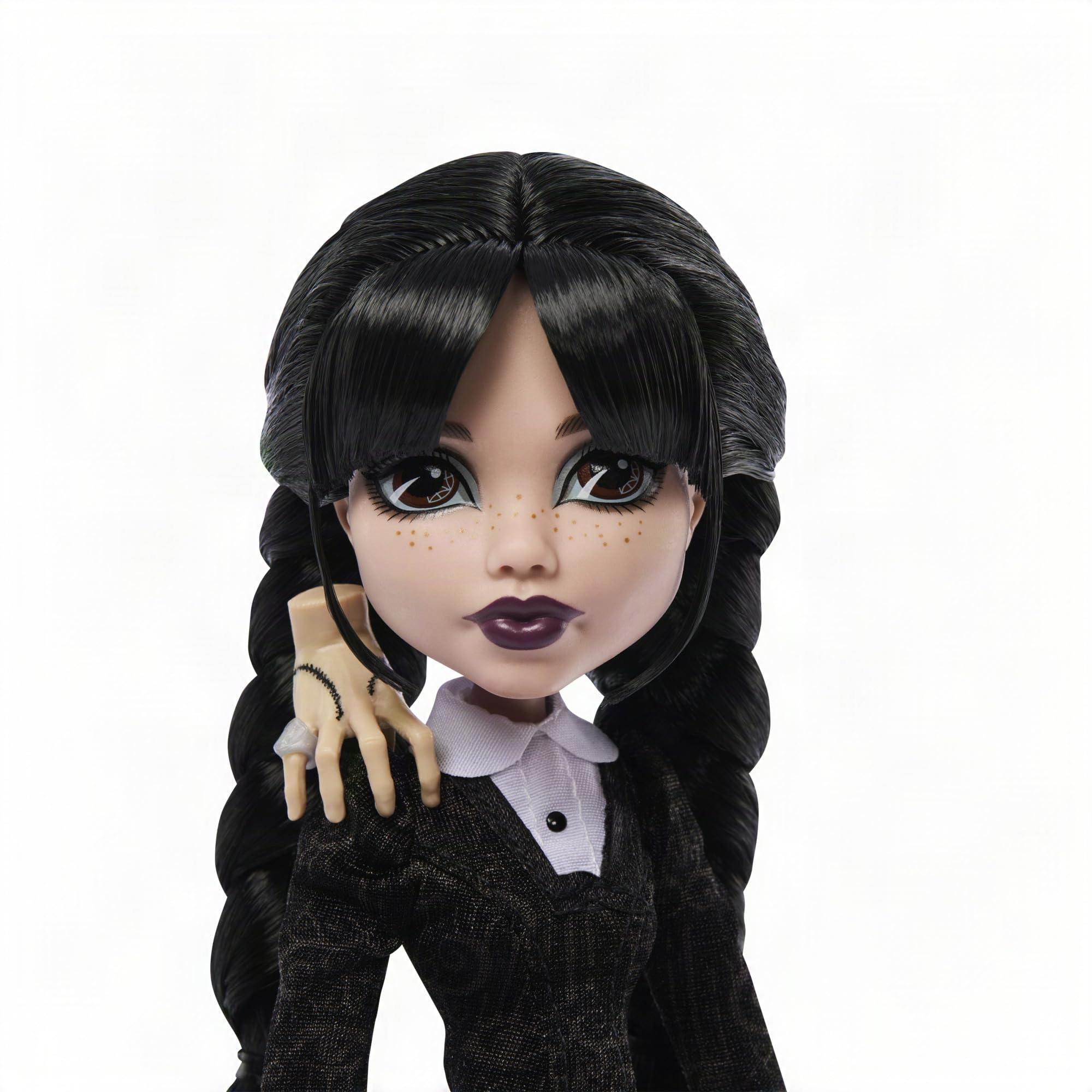 Monster High x Wednesday Addams poupée en robe noire