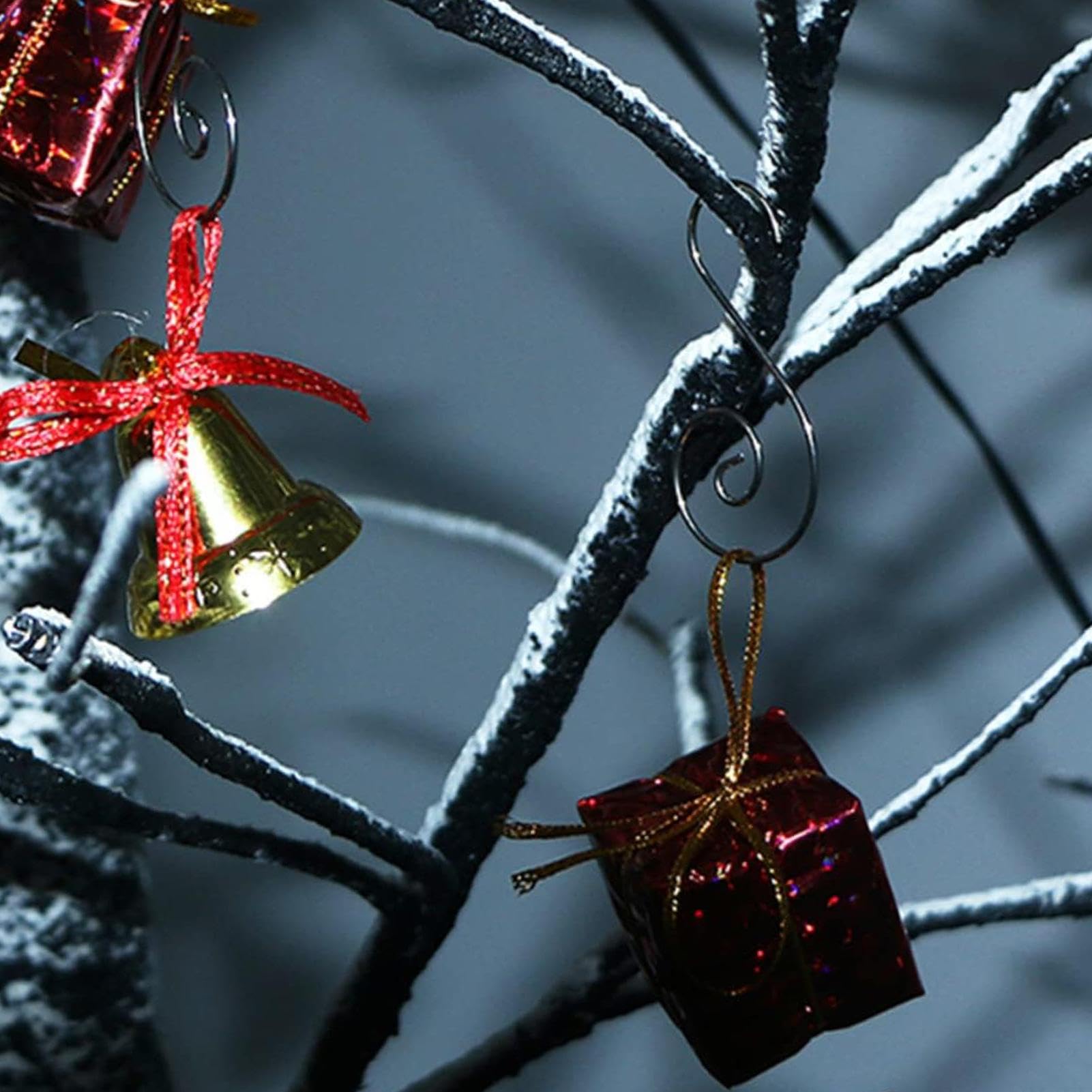 DNCG Ornament Hangers, Christmas Ornaments Hooks, 50 Stainless Steel Silver Tree Hooks