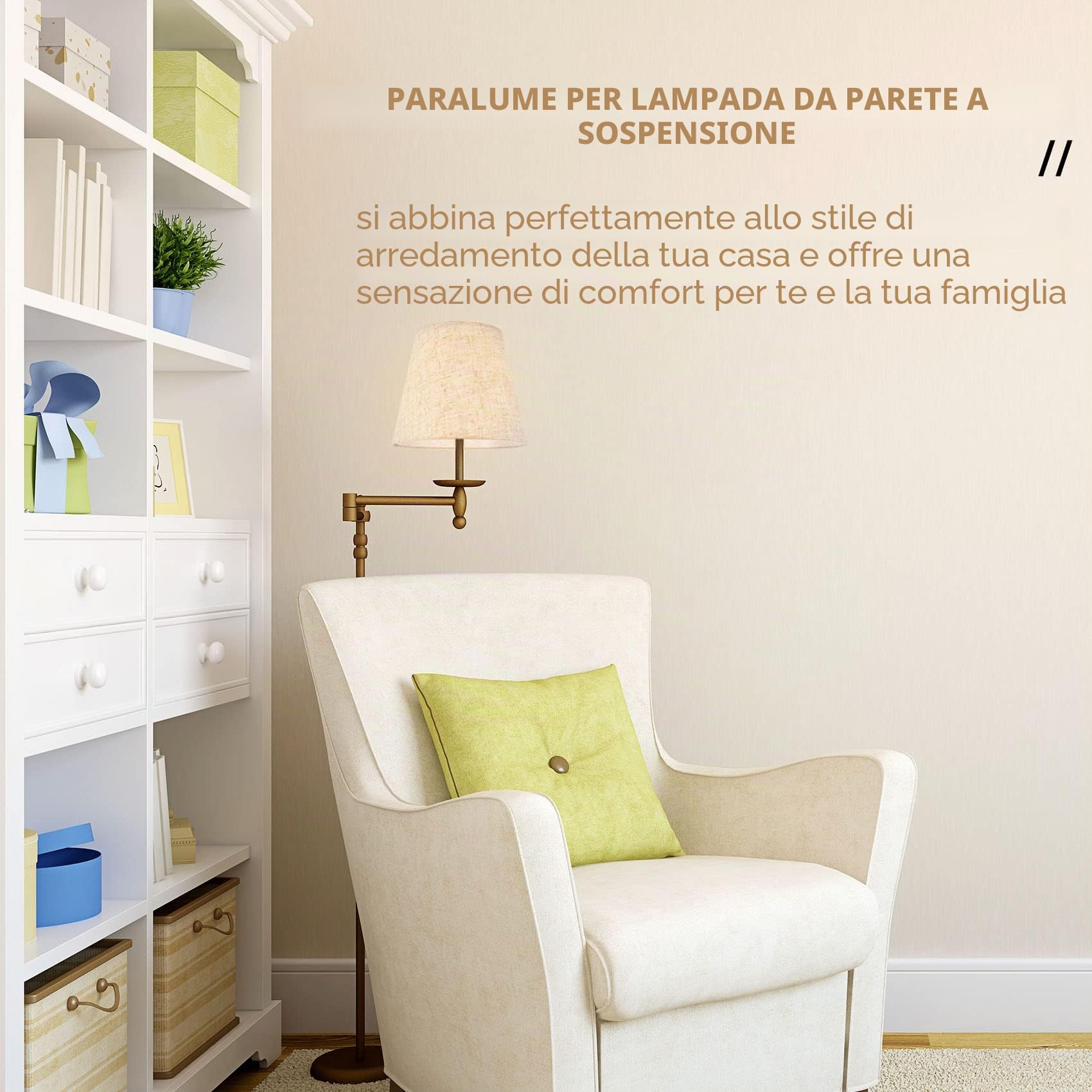 Set di 6 piccole lampade con clip per lampadario, paralume in tessuto per tavolo, lampada da parete