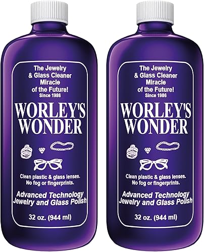 Worley's Wonder Limpiador de joyas y vidrios Spray limpiador de joyas para oro, plata, diamantes, piedras preciosas, vidrio, mármol, electrónica