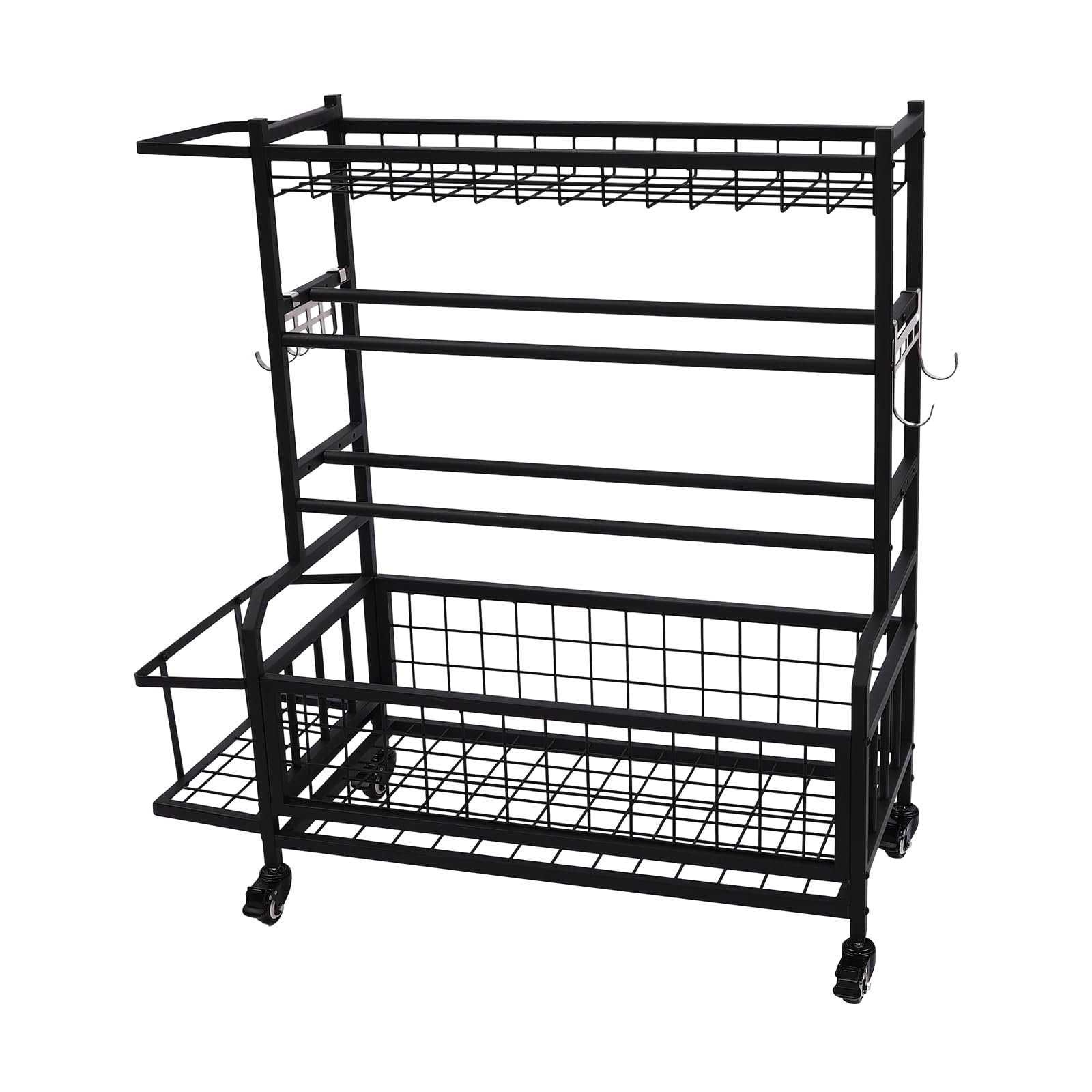 Soporte de pesas para gimnasio en casa, mancuernas, soporte para mancuernas con ruedas, para gimnasios, estudios de yoga, color negro, 102,5 x 40 x 105,6 cm