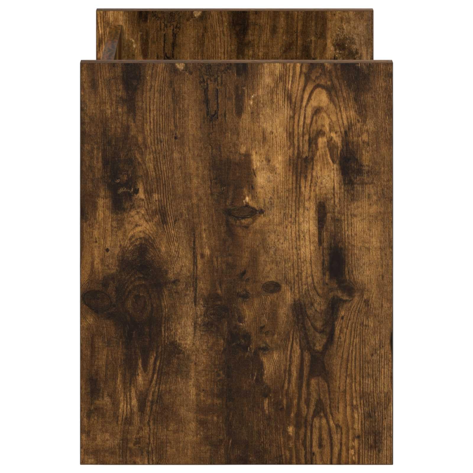 Drewniany stojak na czasopisma Ingenierie 35x35x45 cm Chene Fume | Prostokątny kształt, przechowywanie czasopism, książek, łatwa konserwacja, prosty montaż, do użytku w salonie i biurze