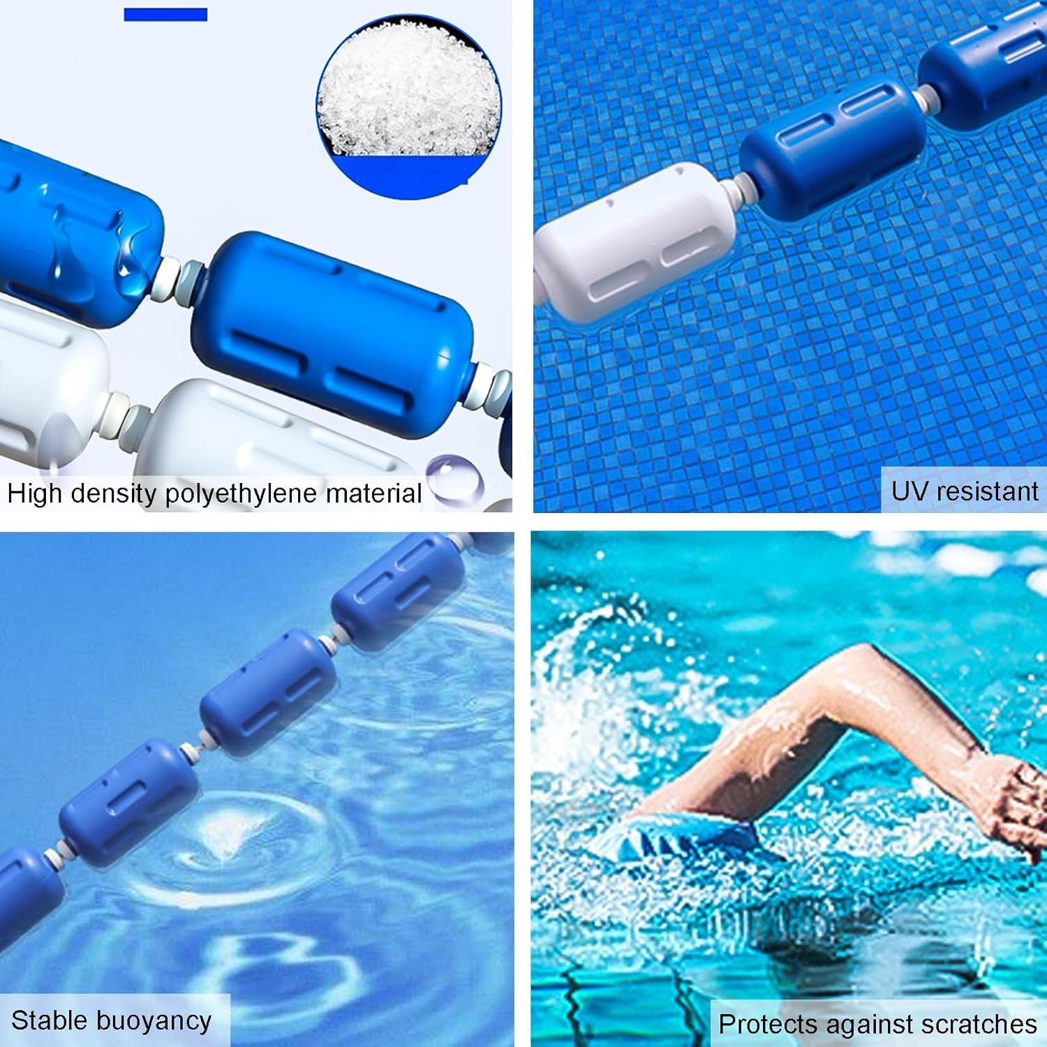 Schwimmbad-Sicherheitsseil – strapazierfähige Nylon-Spurteiler für Training und Wettbewerbe – unverzichtbares Schwimmzubehör für mehr Sicherheit und Leistung