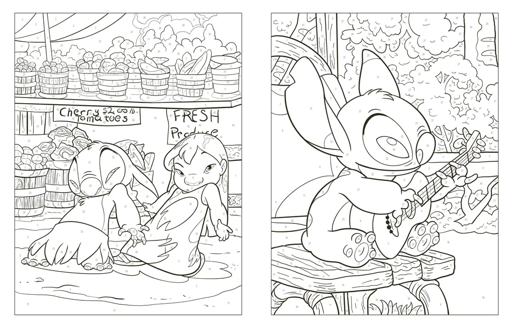 Disney Stitch Colour By Numbers: Over 70 Lilo & Stitch Colouring Pages