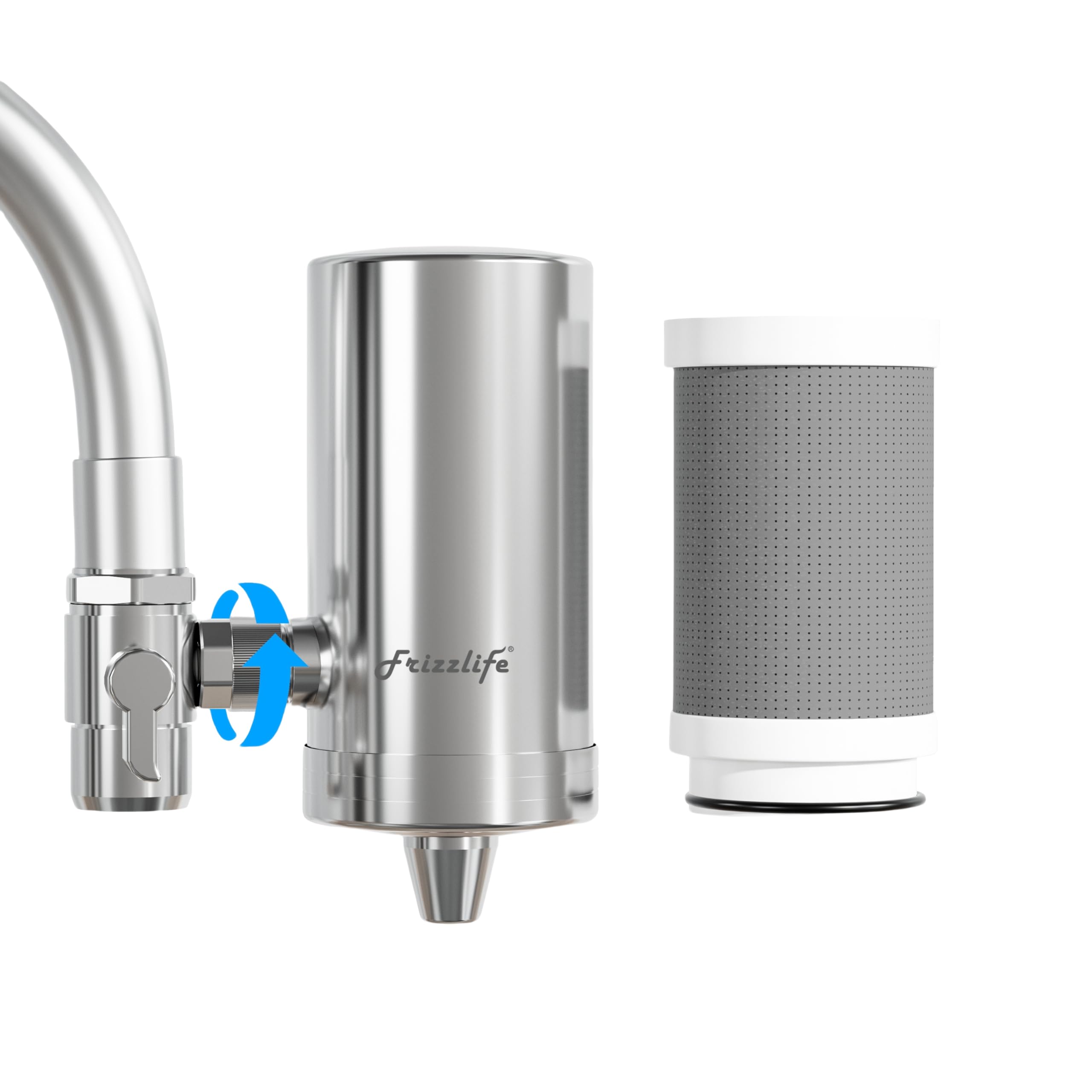 Frizzlife FS99 Water Filter for Sink Faucet, Certified