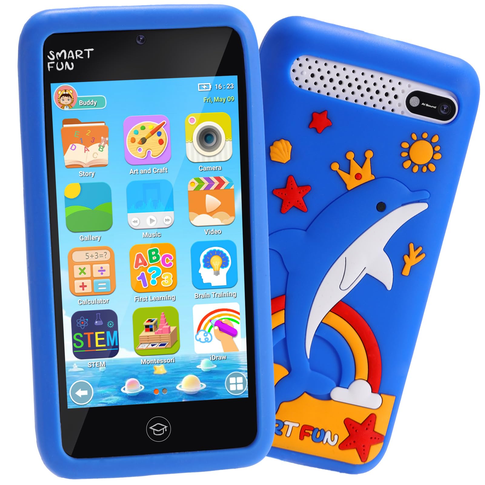 Kids Smart Toys Phone for Boys, Toddler Learning Cell Phone with 3.97