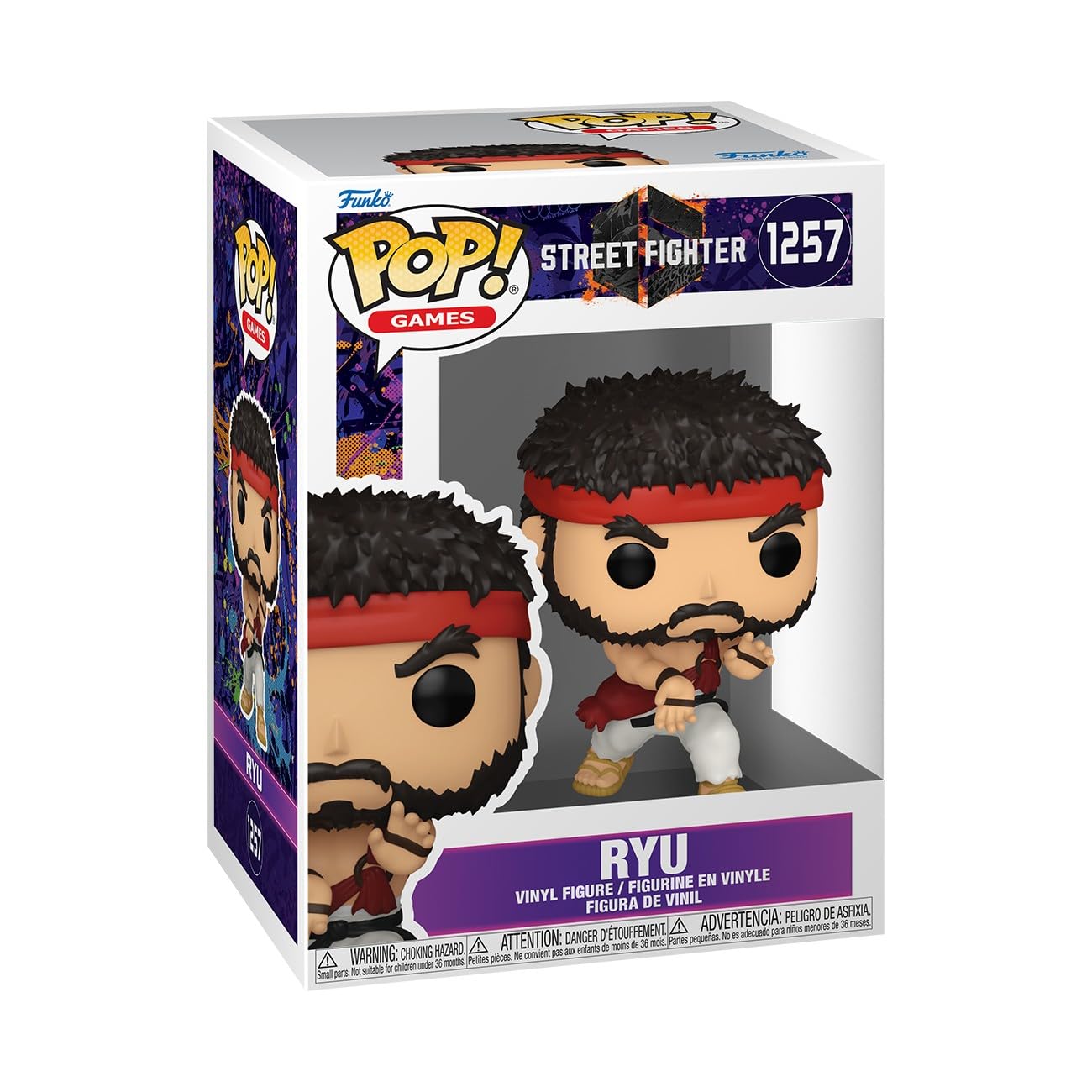 Funko Pop! Games: Street Fighter 6 - Ryu - Collectable Vinyl Figure - Gift Idea - Official Merchandise - Toys for Kids & Adults - Video Games Fans - Model Figure for Collectors and Display