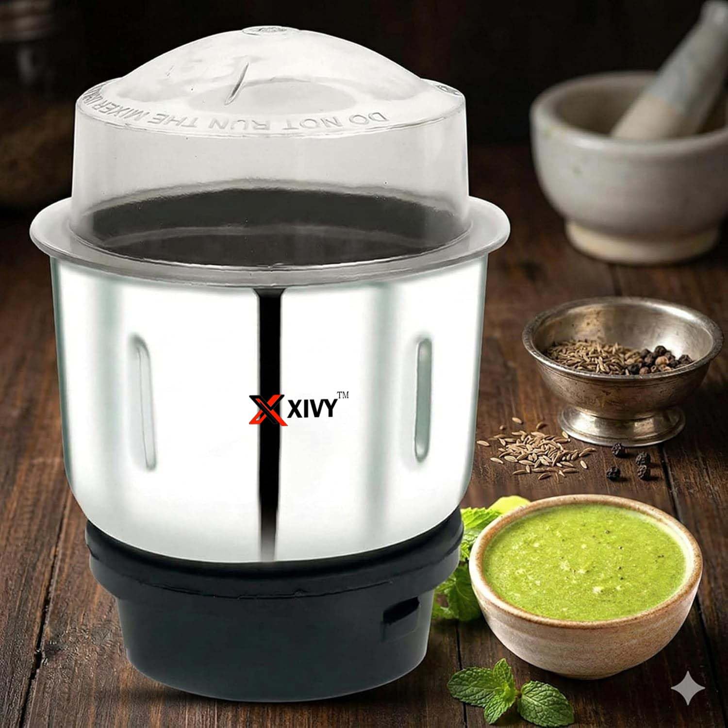 XIVY Heavy Quality Mixer Grinder Chutney Jar (400 ml) Suitable for All mixer Grinder – Prestige, Activa, Sumeet, Orient, Crompton, Lifelong, Jaipan, Longway, Ganga, Bajaj, Preethi | SS-image-32