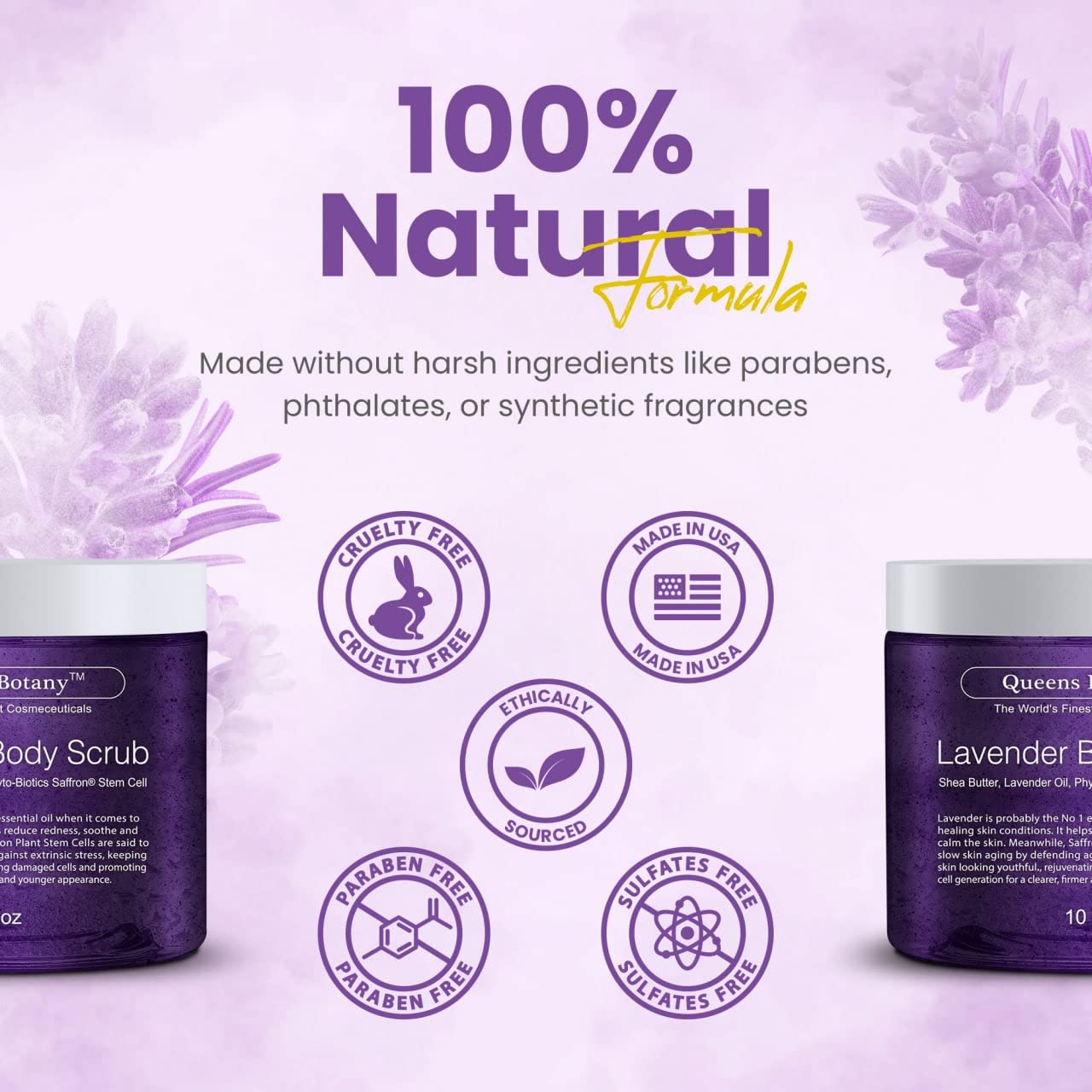 Lavender Oil Body Scrub - Moisturizing Shea Butter, Saffron & Nourishing Body Oils - Exfoliating Salt Scrub For Body & Face -Win Against Aging, Stretch Marks, Cellulite, Acne & Dead Skin Scars- 10 oz : Beauty & Personal Care