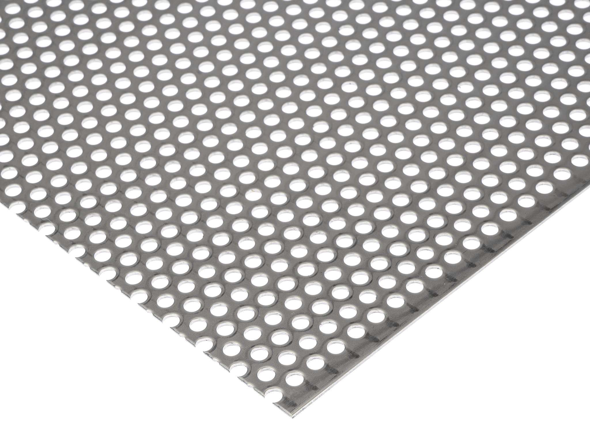 Lochblech Edelstahl RV5-8 V2A Roh 1,5mm dick - Zuschnitt nach Maß (500 mm x 300 mm)