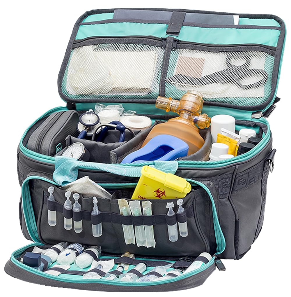 Elite Bags Bolsa sanitaria ligera Mochila sanitaria Resistente Gris-verde