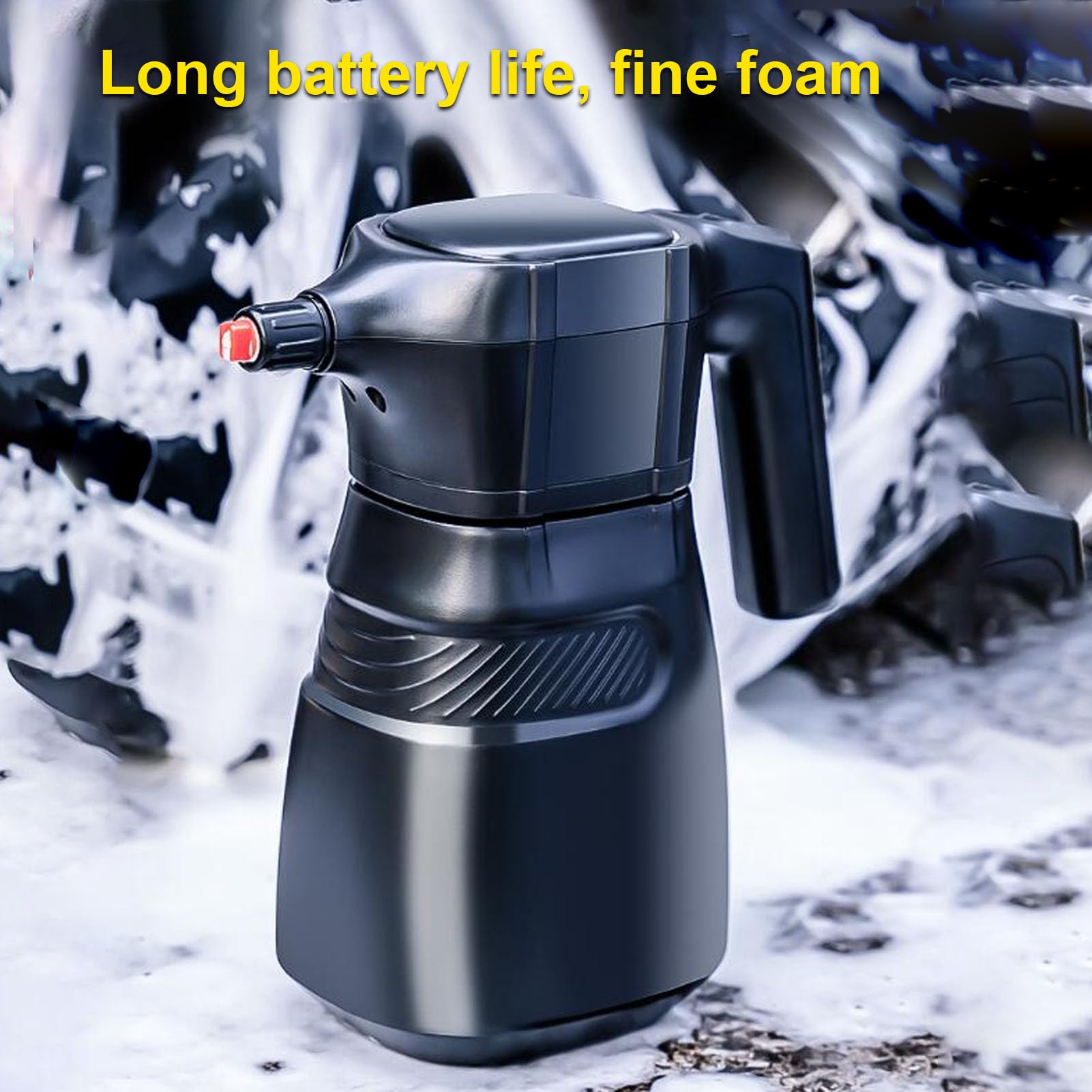 Drfeify Elektrische Sprühflasche 2 L/0,5 Gallonen, Wiederaufladbare, Batteriebetriebene Sprühdose für Pflanzen, Autowaschzubehör