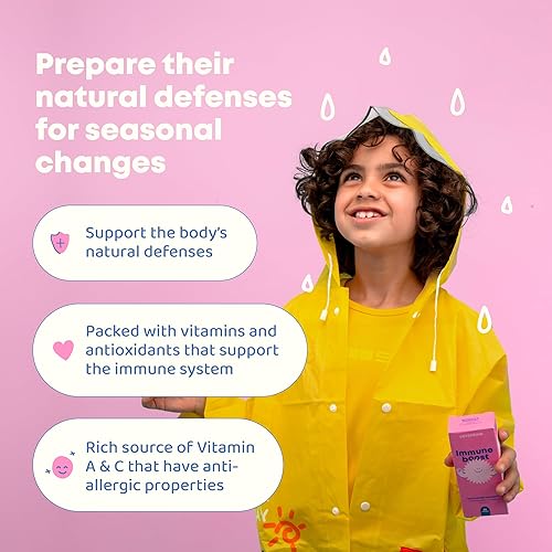 Miniatura 2 de JoySpring Immune Drops - Suplemento de apoyo a la inmunidad para niños (1 onza líquida, 30 porciones) con líquido orgánico de saúco, equinácea, raíz