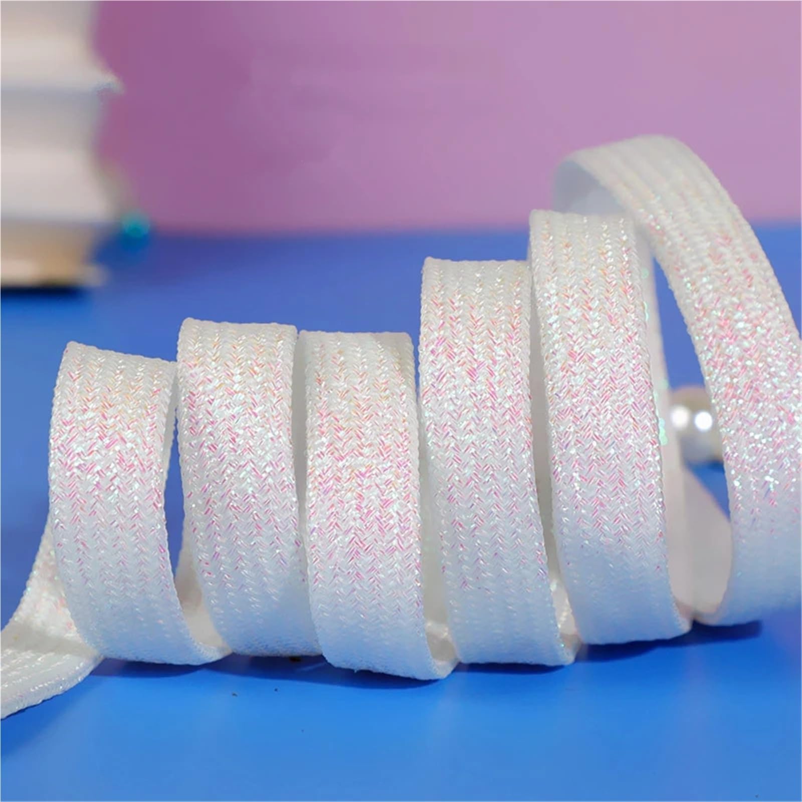 Lot de 10 paires lacets plats à paillettes for chaussures sport, course, bottes Pour Chaussures de Sport