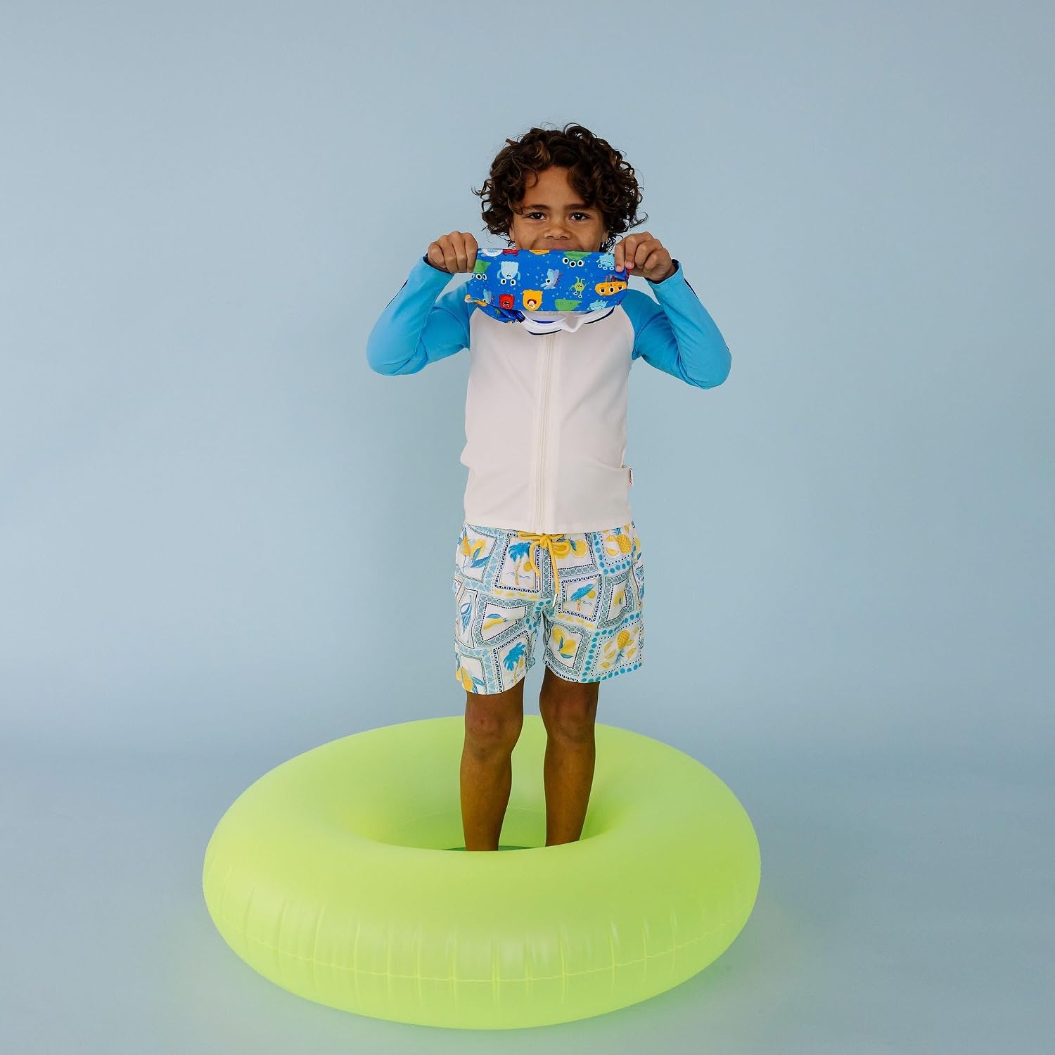 Splash Place KIDS SWIM GOGGLES with Fabric Strap | Tangle-Free Swimming Goggles for Kids