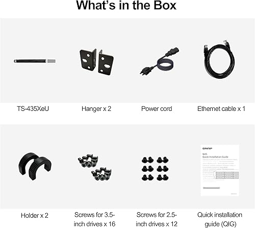 Miniatura 9 de QNAP TS-464eU-8G-US 4 Bay - NAS de alta velocidad 1U de montaje en rack de profundidad corta con doble 2.5 GbE, CPU Intel Celeron, memoria DDR4 de 8