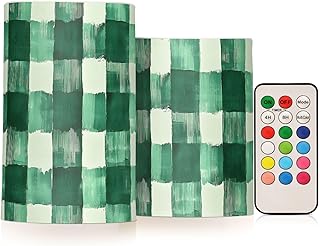 Stroke Check Pattern Flameless Candles Flickering LED Candle Battery Operated for Wedding Halloween Christmas