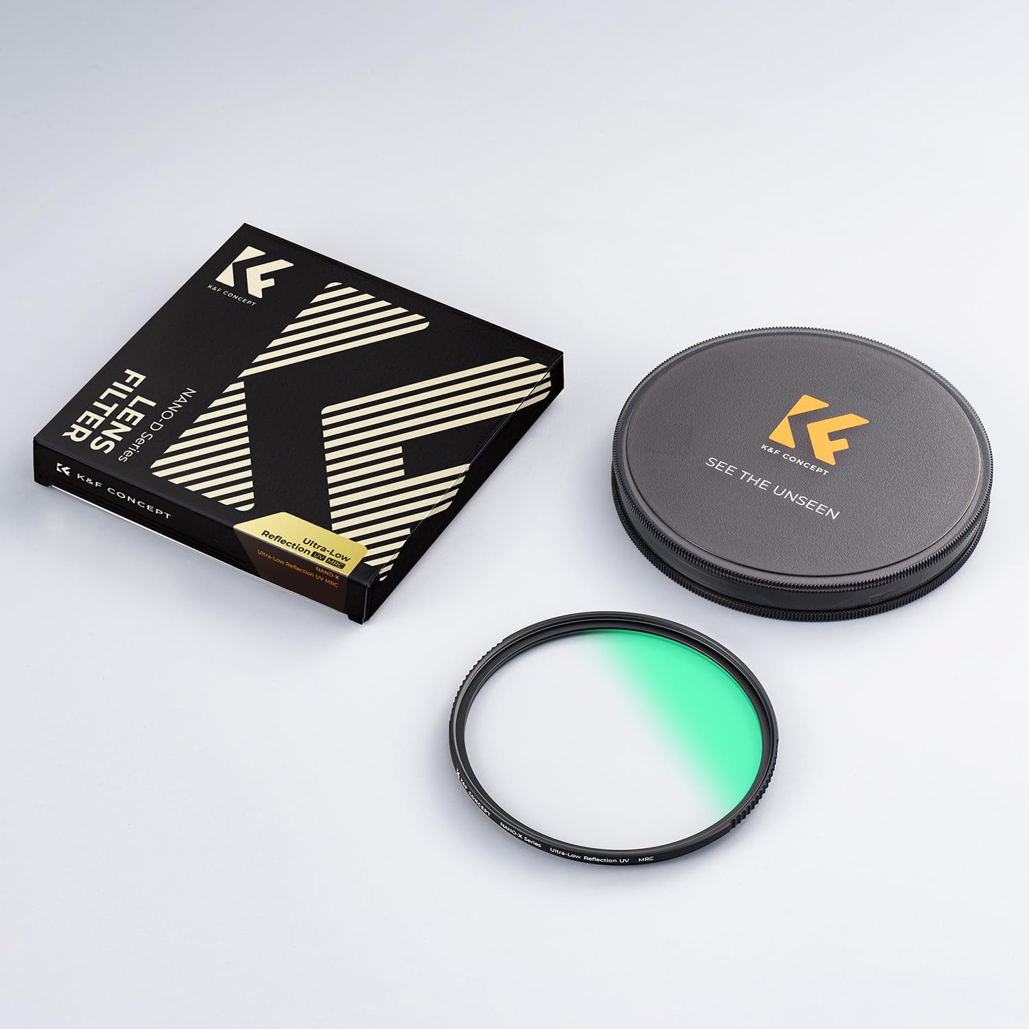 K&F CONCEPT Nano-Xcel 77mm Filtro UV Reflex Ultra Baja, Filtro de Protección HD Vidrio Óptico HD con 28 Capas Revestimiento Nano