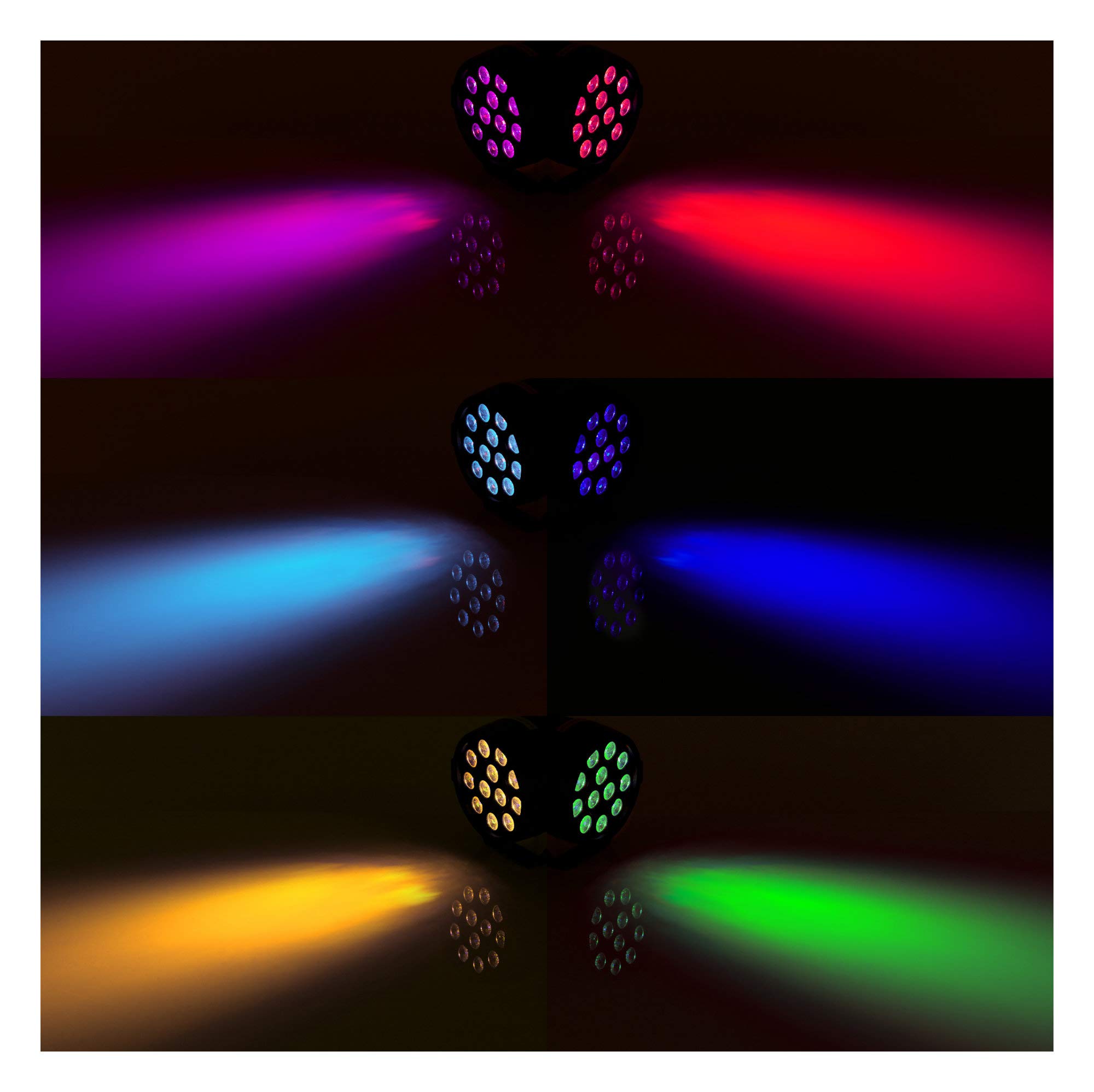 Showlite SPS-120-DMX LED Party Spot - RGB Lichteffekt mit 36 Watt - 17° Abstrahlwinkel - Standalone- oder DMX-Betrieb möglich - Viele Automatik- und Musikprogramme inkl. Strobe-Effekt