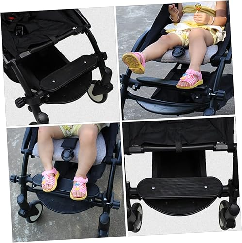 Miniatura 7 de Reposapiés ajustable para cochecitos, pedal de soporte de pie apto para varios modelos de carrito, accesorio de reposapiés fácil de instalar para
