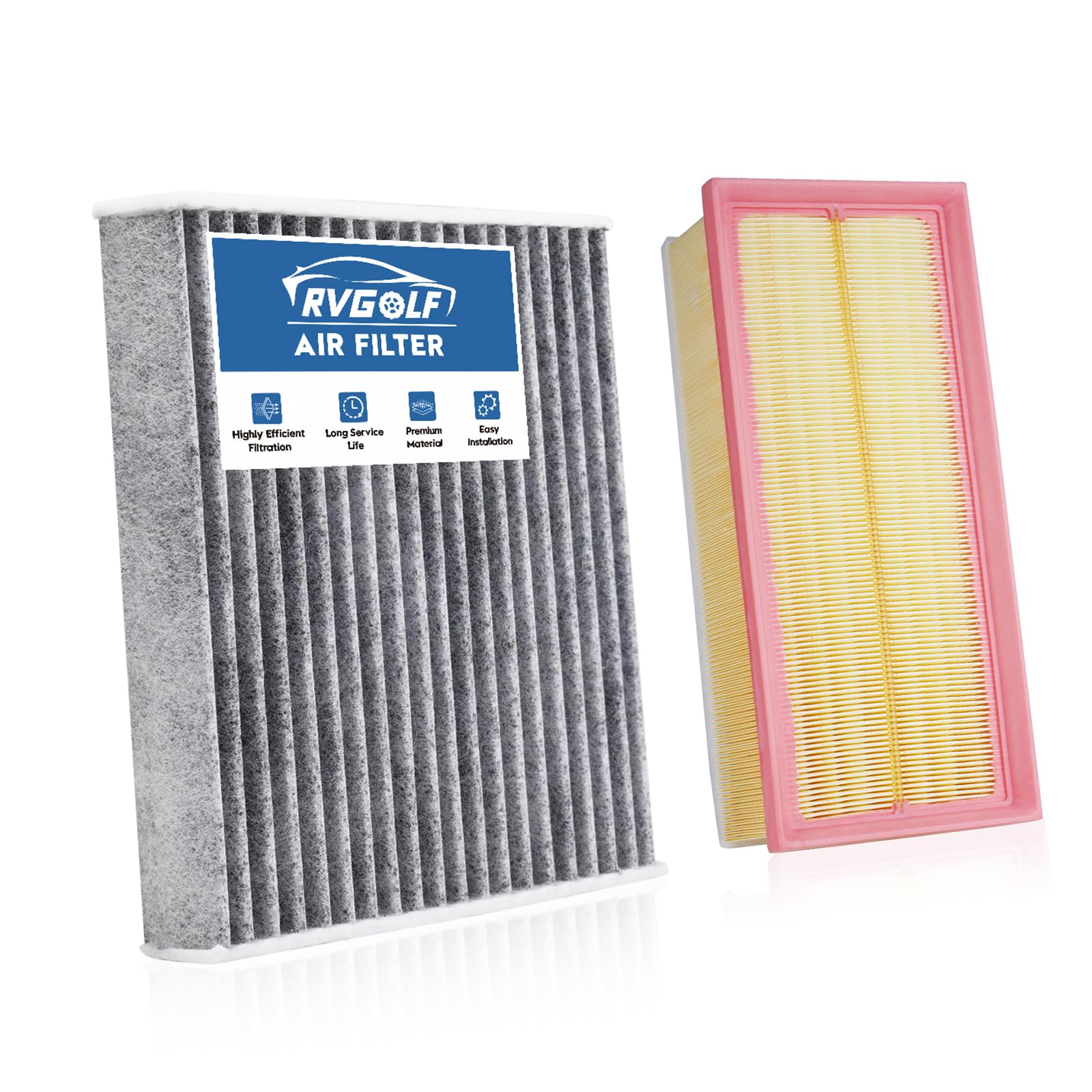Engine+Cabin Air Filter Fit for 2018-2026 Volkswagen Atlas 2.0L 3.6L