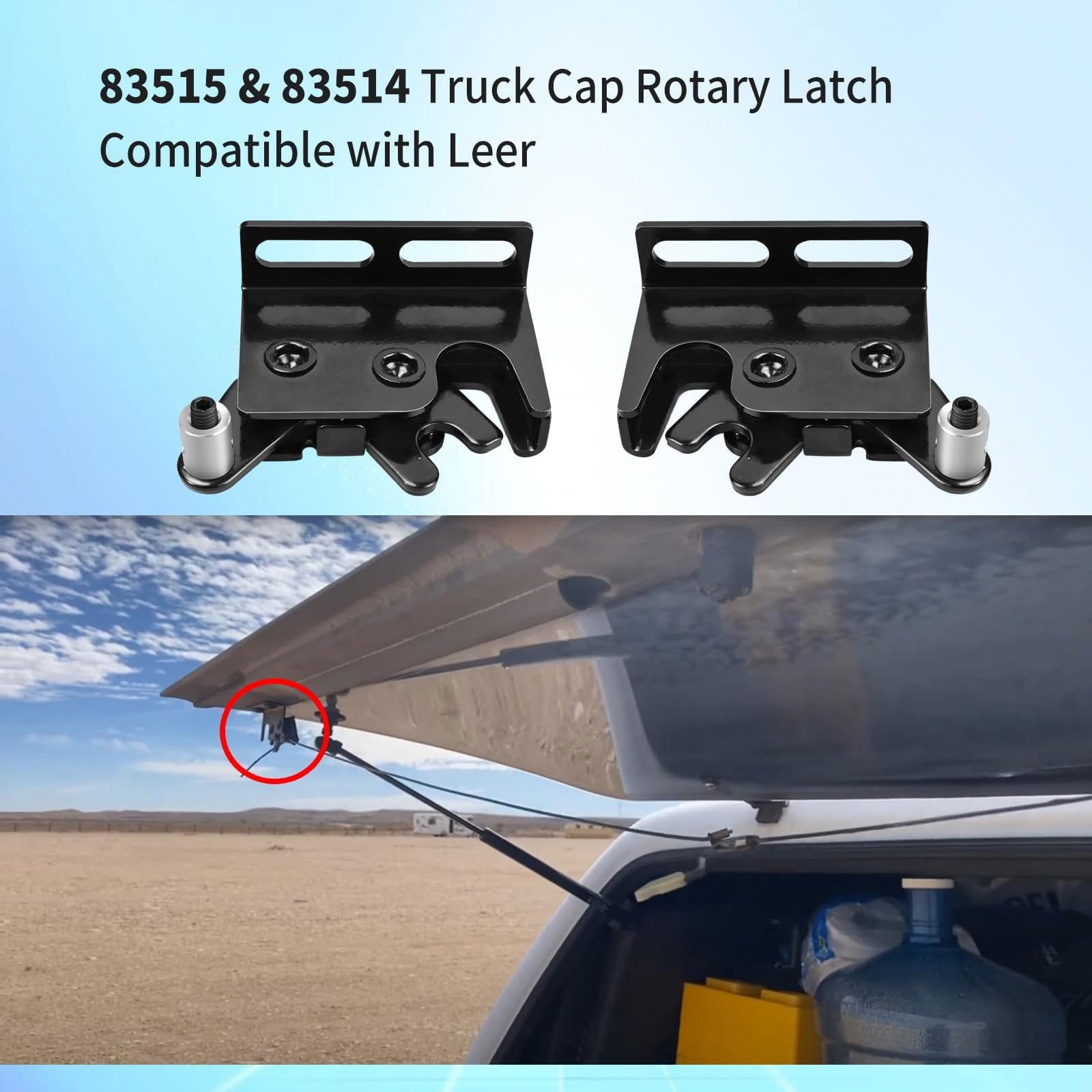 2 Piezas Giratoria Tapa Camioneta Montaje Sustitución Reparación Accesorio Metal Larga Vida Útil Apto para Mantenimiento Taller Conductor