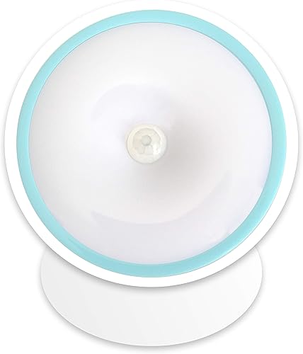Miniatura 7 de Cruise On Luz LED de batería activada por movimiento con base magnética, lámpara nocturna giratoria de 360° para armarios, baños, pasillos y