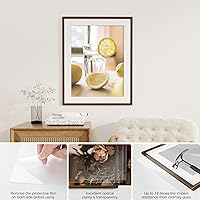 Vista 155 de Fun Memories Portarretratos de metal de 16 x 20 pulgadas con paspartú de 11 x 14 pulgadas, acabado de aluminio cepillado, parte delantera de vidrio