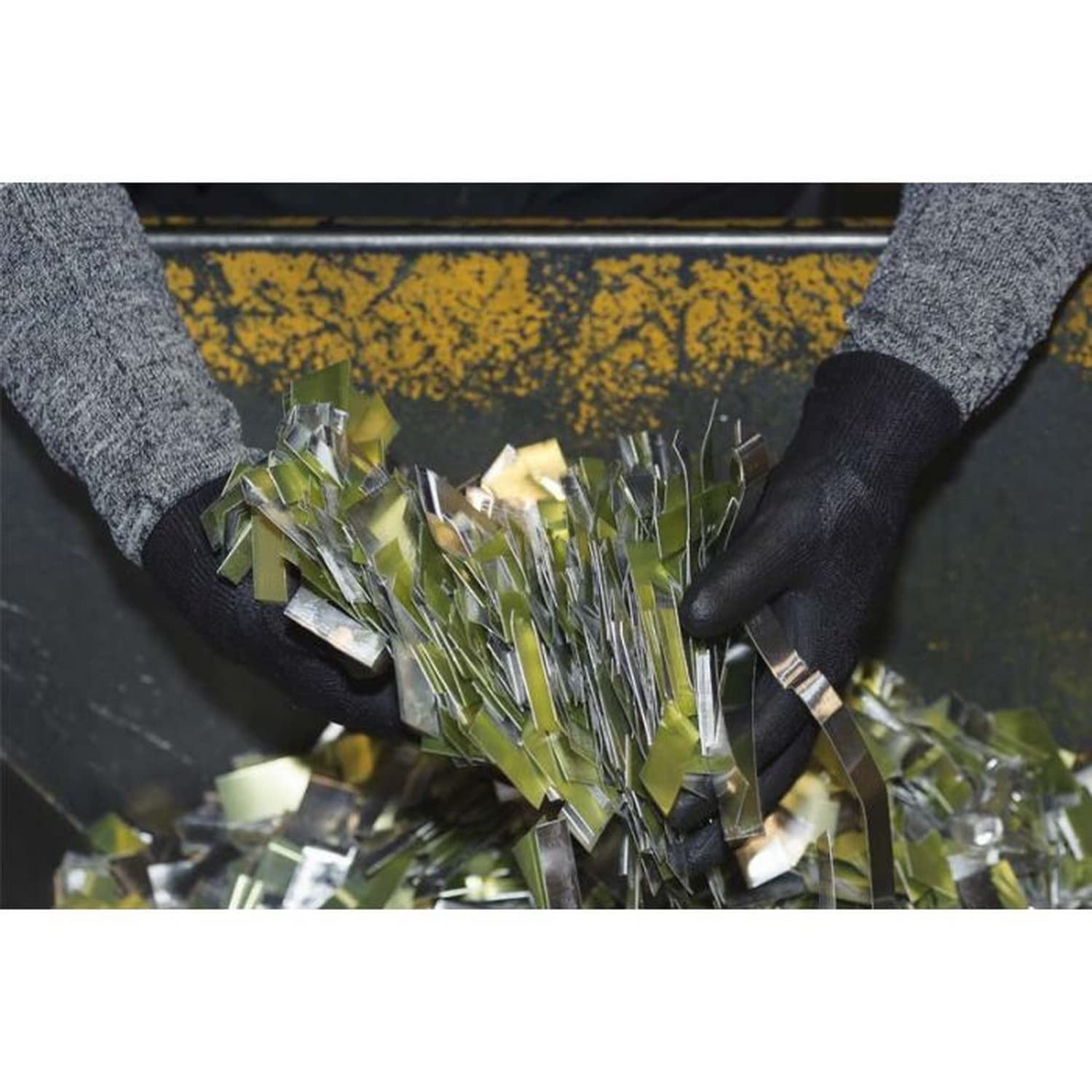 Guantes de trabajo Anti-corte EN388 BLACK Tactil TOUCH v.2 | Revestimiento Nitrilo Antideslizante, Guantes de protección laboral Profesionales Hombre Mujer, Seguridad Industrial, bricolaje |BTT(T8)