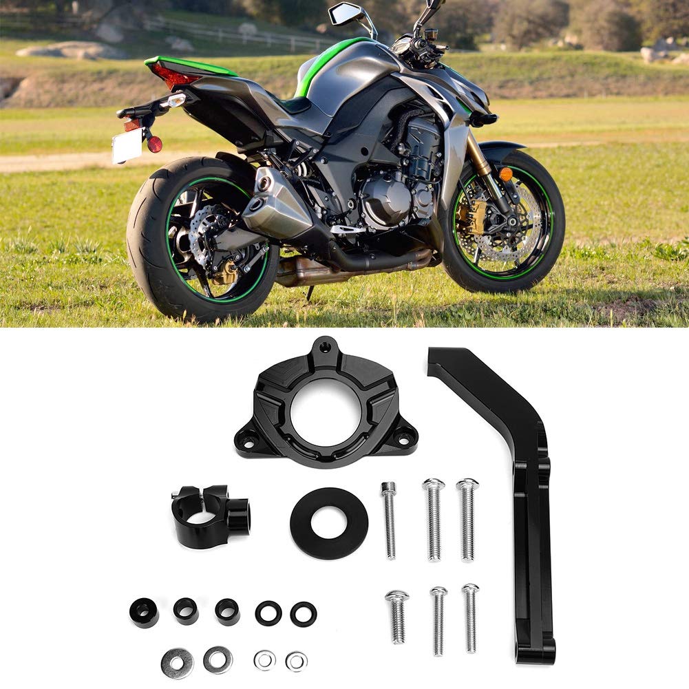 Wspornik montażowy stabilizatora amortyzatora układu kierowniczego motocykla Precyzyjny aluminiowy kęs obrabiany CNC Twardy anodyzowany czarny Zmniejsza drgania głowy Zwiększa