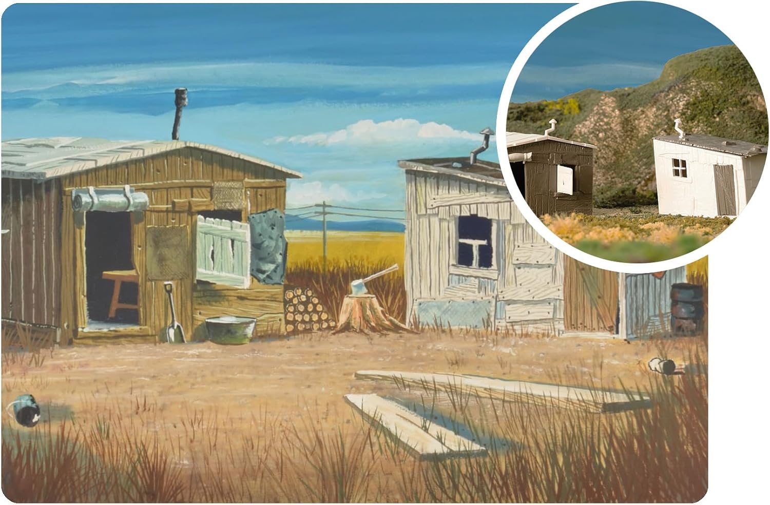 Bachmann Trains PLASTICVILLE® U.S.A. 75TH Anniversary HOBO Shacks KIT
