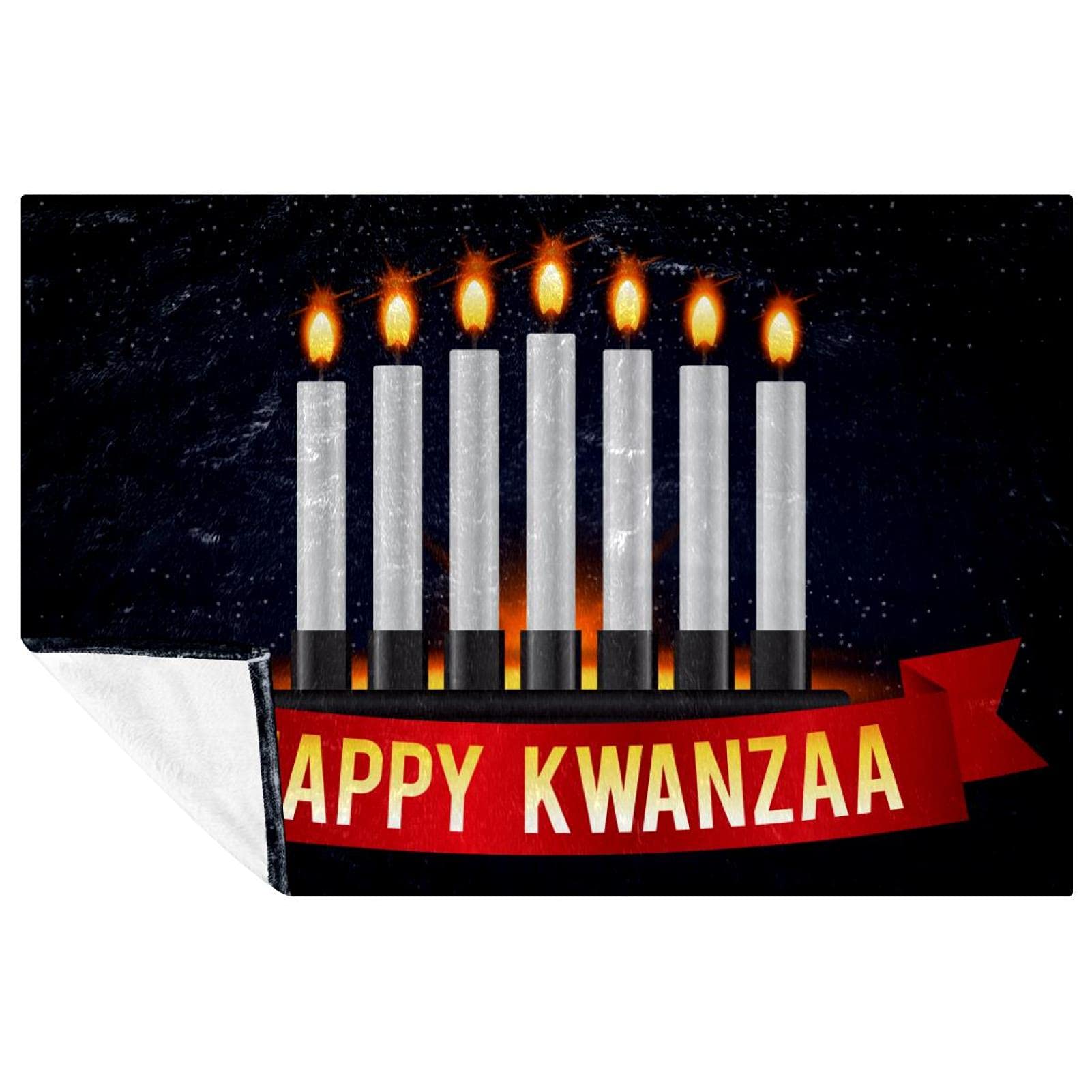Couverture Kwanzaa plaid doux lit canapé pique-nique