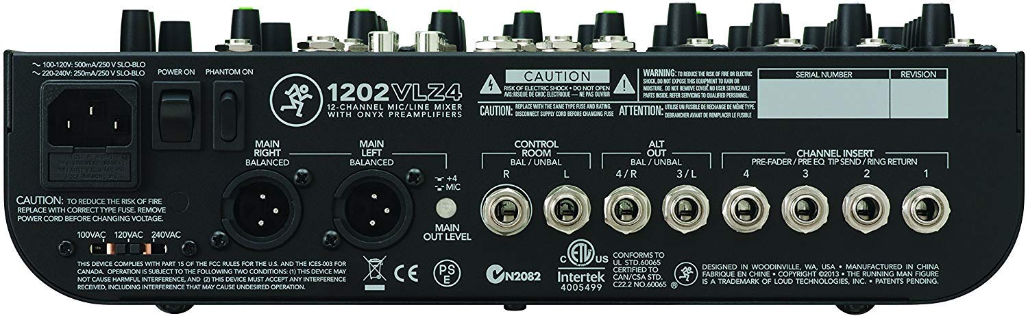 Amazon.com: Mackie 1202VLZ4 12-channel Mixer 12-ch Analog Mixer
