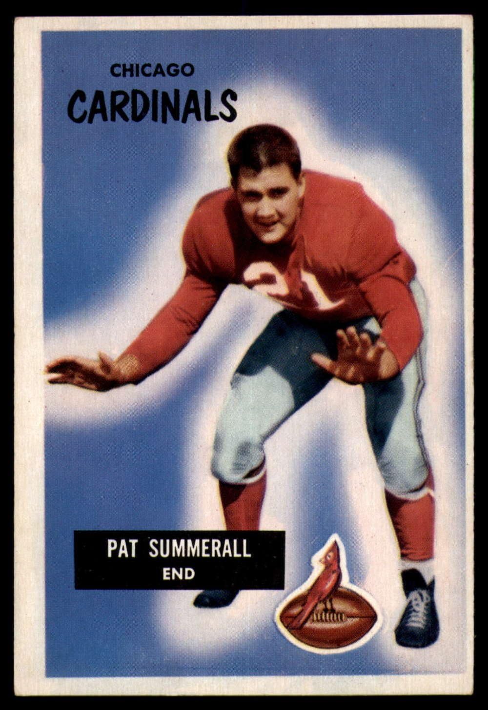 Football NFL 1955 Bowman #52 Pat Summerall EX/NM RC Rookie