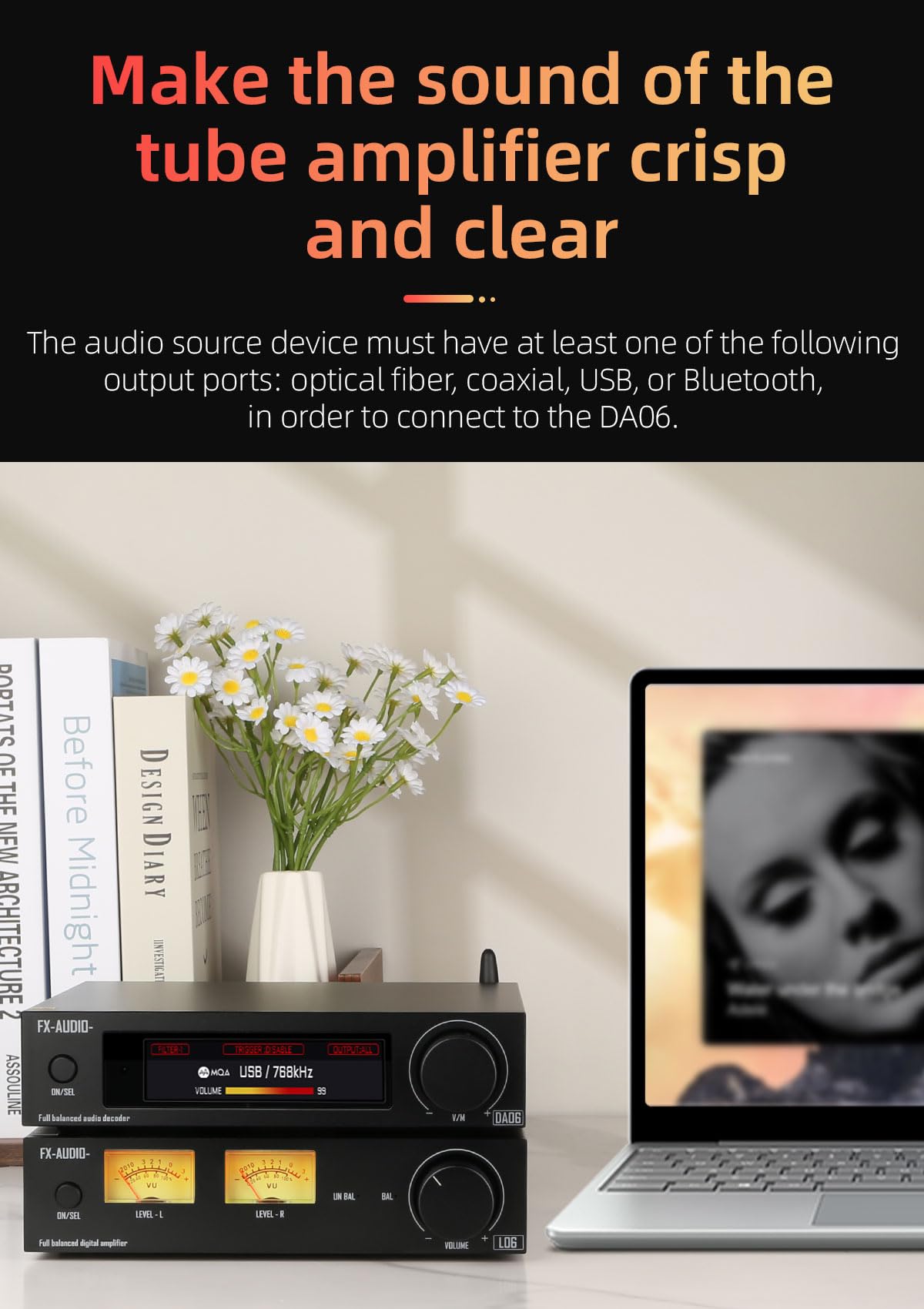 FX-Audio- DA06 MQA Vollständig erweiterbarer Audio-Decoder Dual AKM4493SEQ XU316 768 kHz/32 Bit DSD512 Hi-Res Echt symmetrischer DAC mit Fernbedienung