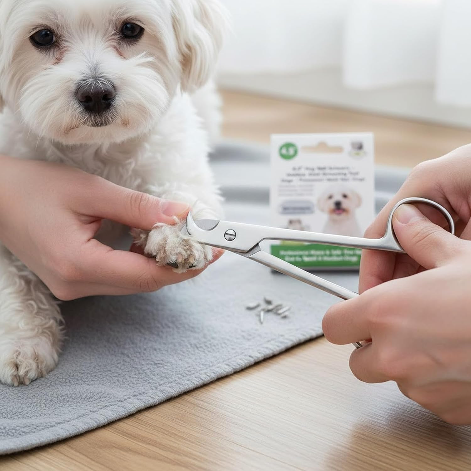4.5" Dog Nail Scissors – Stainless Steel Grooming Tool for Dogs | Professional Sharp & Safe Nail Care for Small & Medium