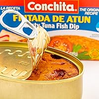 Vista 3 de Conchita Zesty - Salsa de pescado de atún, 4 onzas, sabor a mariscos atrevido, ideal para galletas, panes y verduras (paquete de 25)