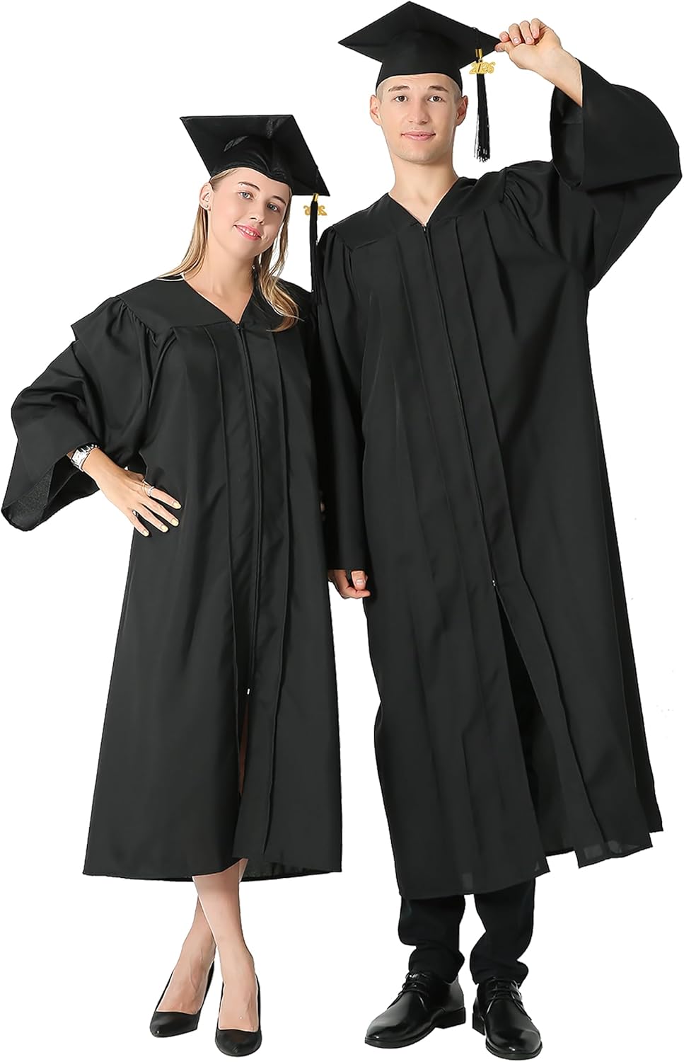GraduationMall Matte Graduation Gown Cap Tassel Set 2026 for High School and Bachelor - Image 2