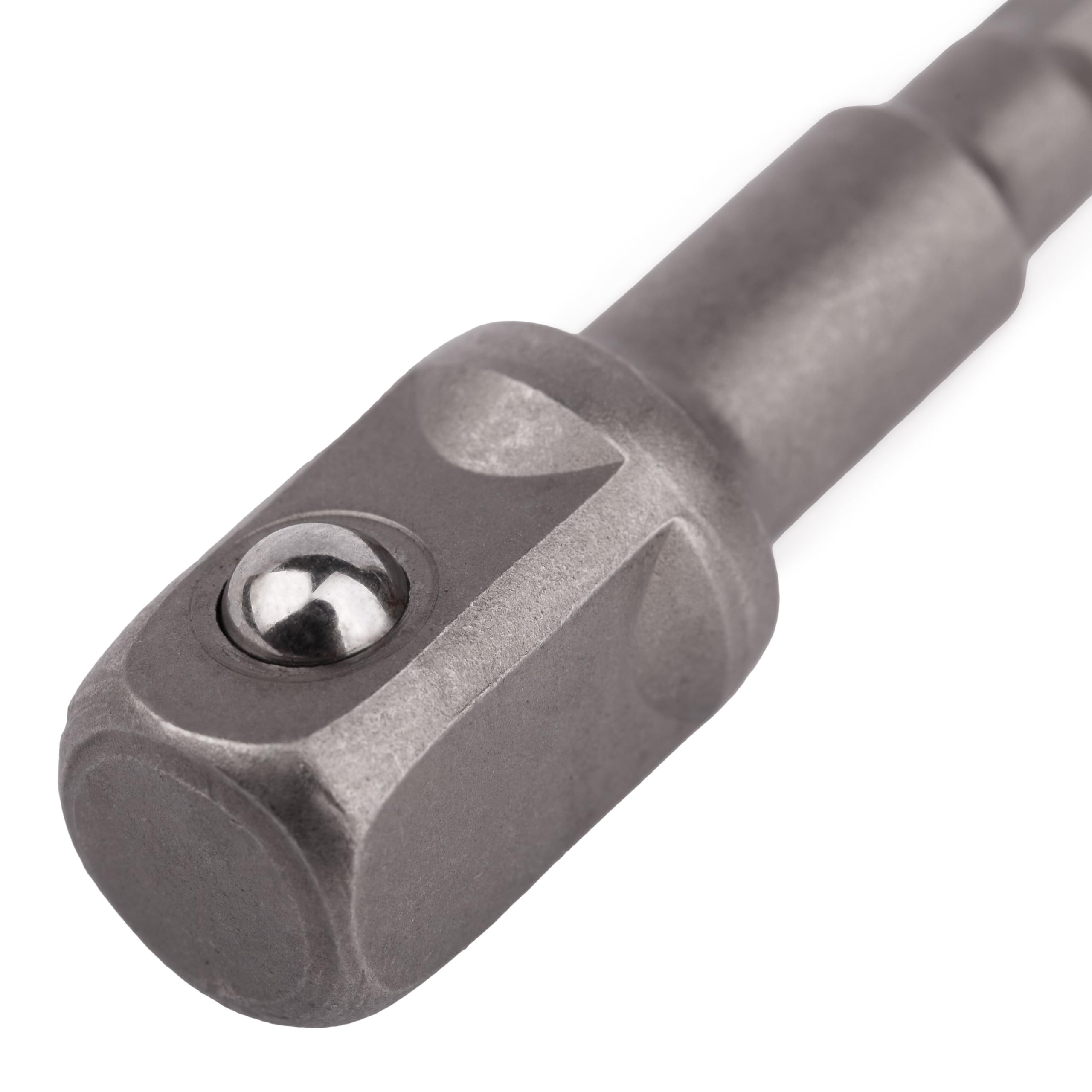 MIVOS Hexagonal to 1/4 inch, 1/2 inch, 3/8 inch square, 3 pieces hexagonal socket adapter, socket adapter, socket wrench - Image 4