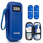 YOUSHARES Insulin Cooler Travel Case with Temperature Display - Refrigerated Medicine Cooling Bag with 2 TSA Approved Ice Pack, Medication Pen Diabetic Supplies Organizer for Trip and Daily