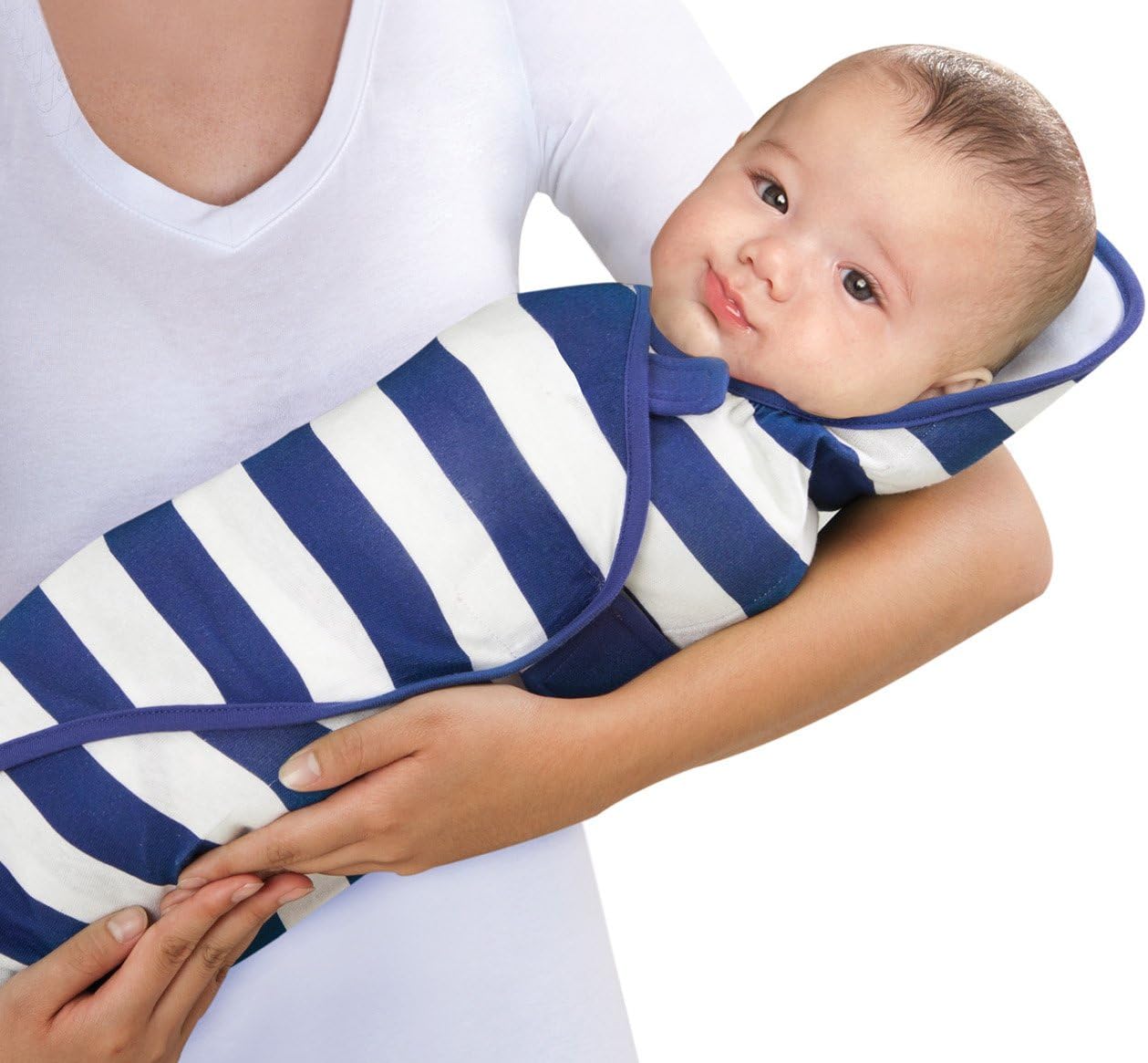 Perfect Swaddle, Blue and White Stripe (Discontinued by Manufacturer)