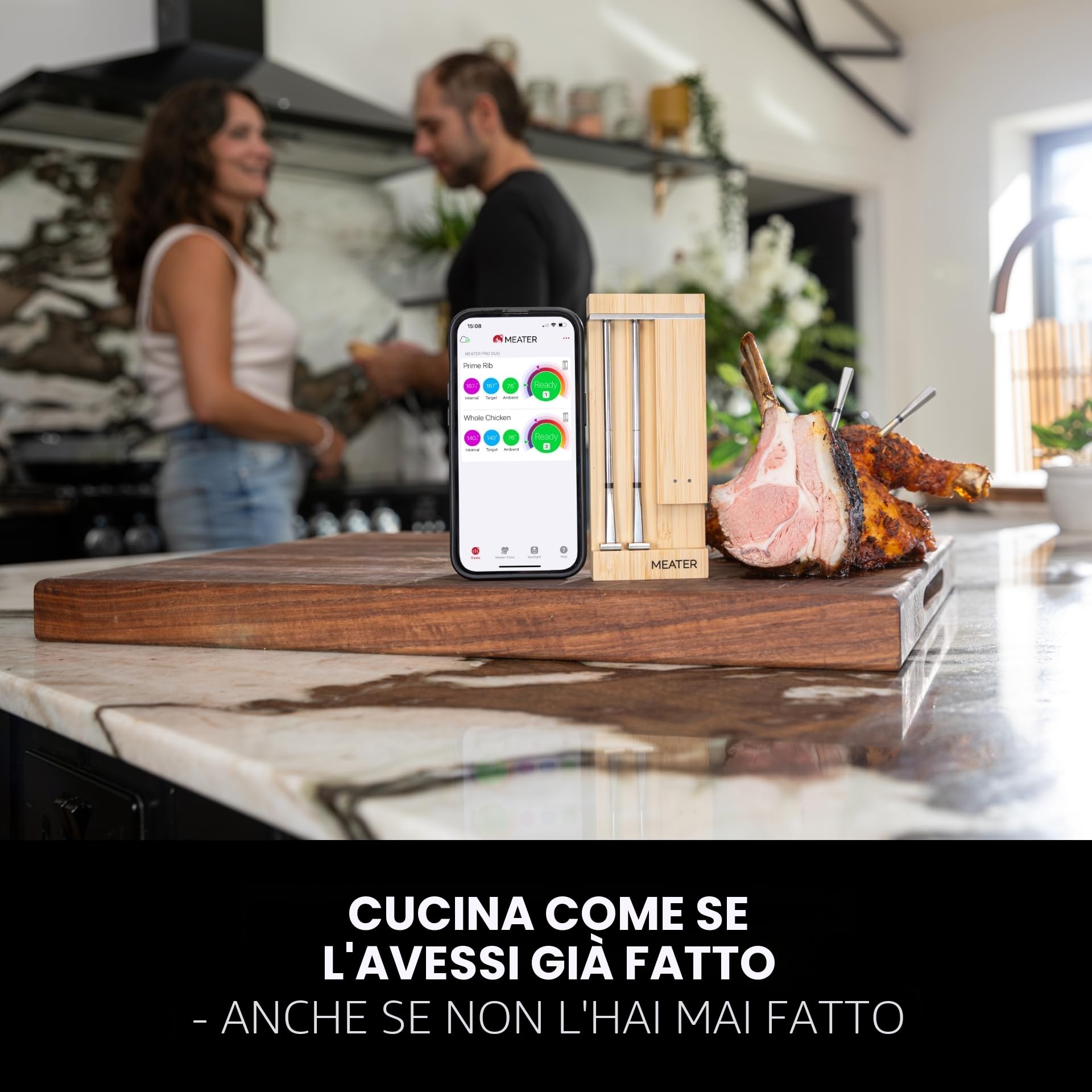 Meater Pro Duo termometro digitale intelligente 550°C grande raggio precisione certificata barbecue forno