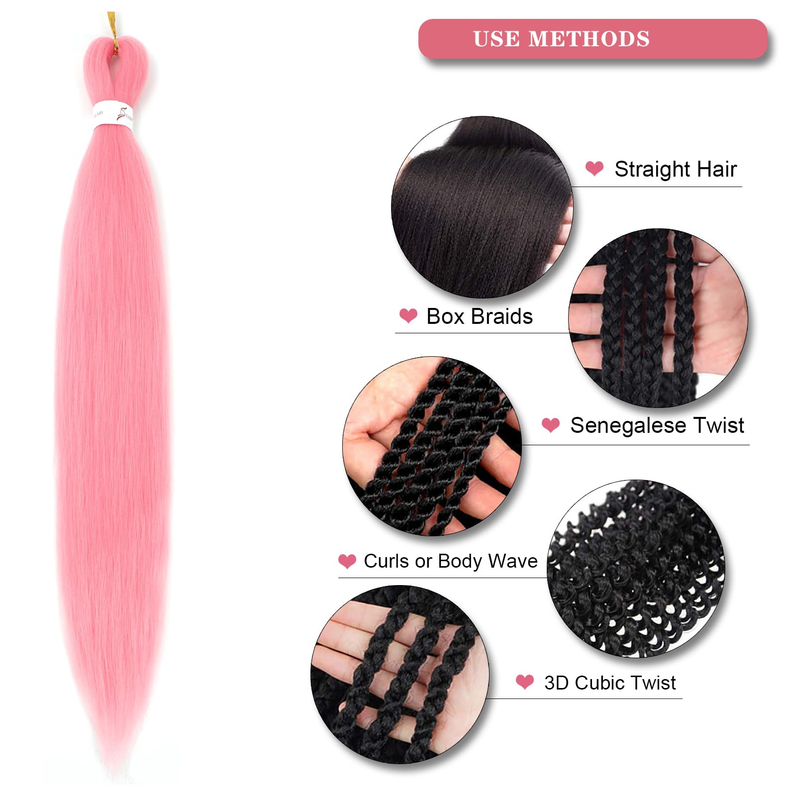 Easy Braid Pre stretched Braiding Hair Extensions - Image 3